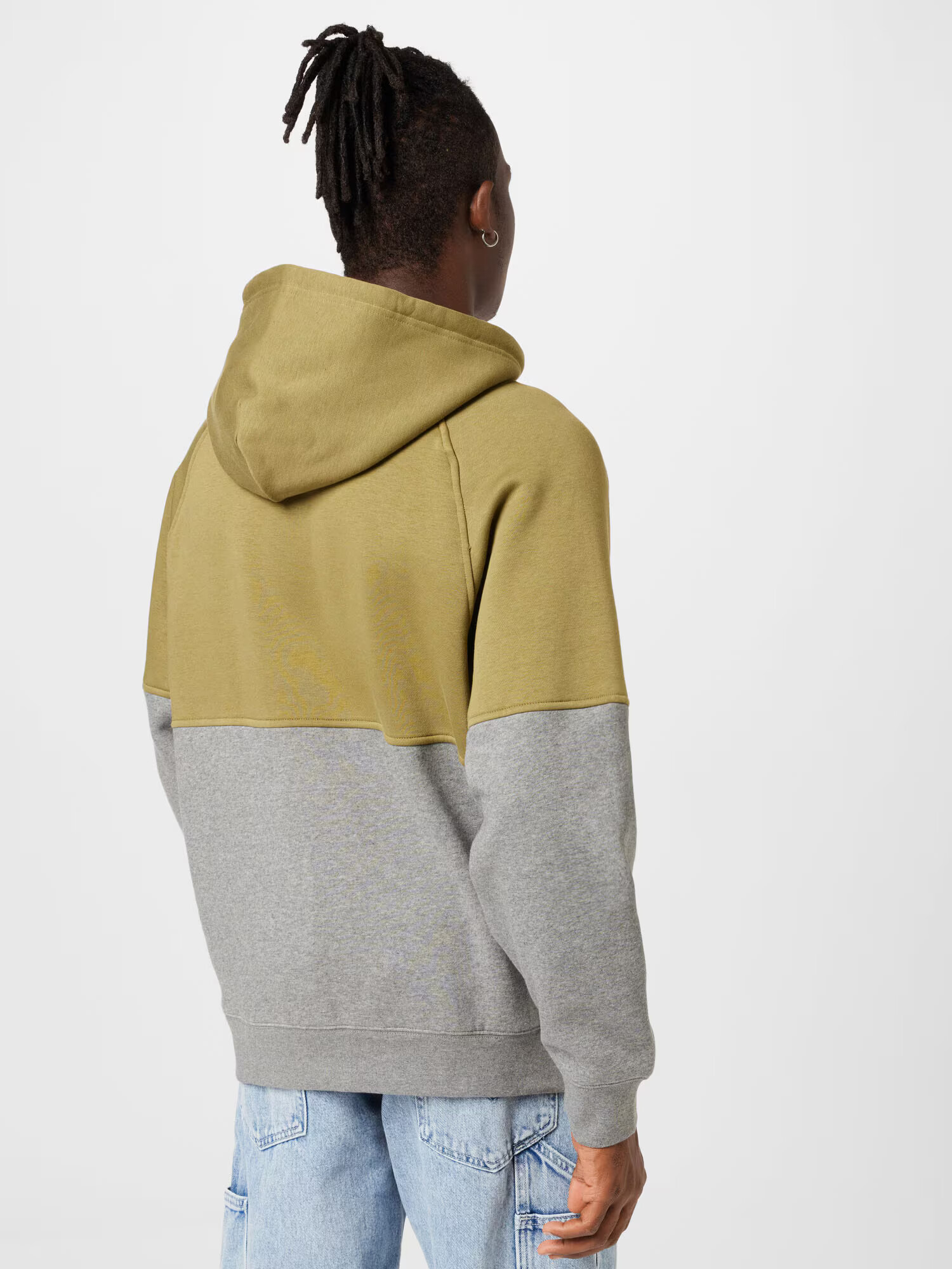 LEVI'S Mikina 'VARSITY HOODIE MULTI-COLOR' sivá melírovaná / olivová - Pepit.sk