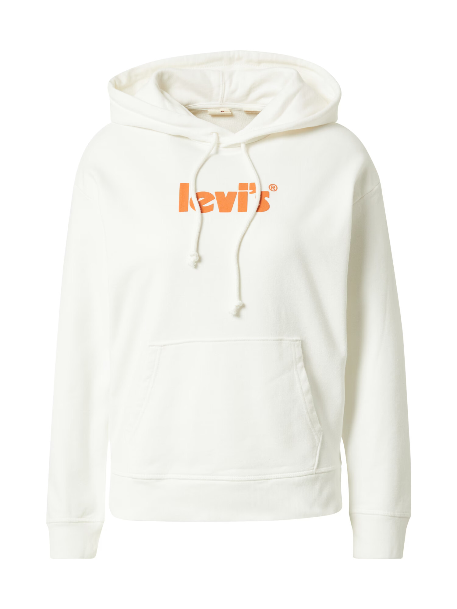 LEVI'S Mikina 'GRAPHIC STANDARD HOODIE NEUTRALS' tmavooranžová / prírodná biela - Pepit.sk