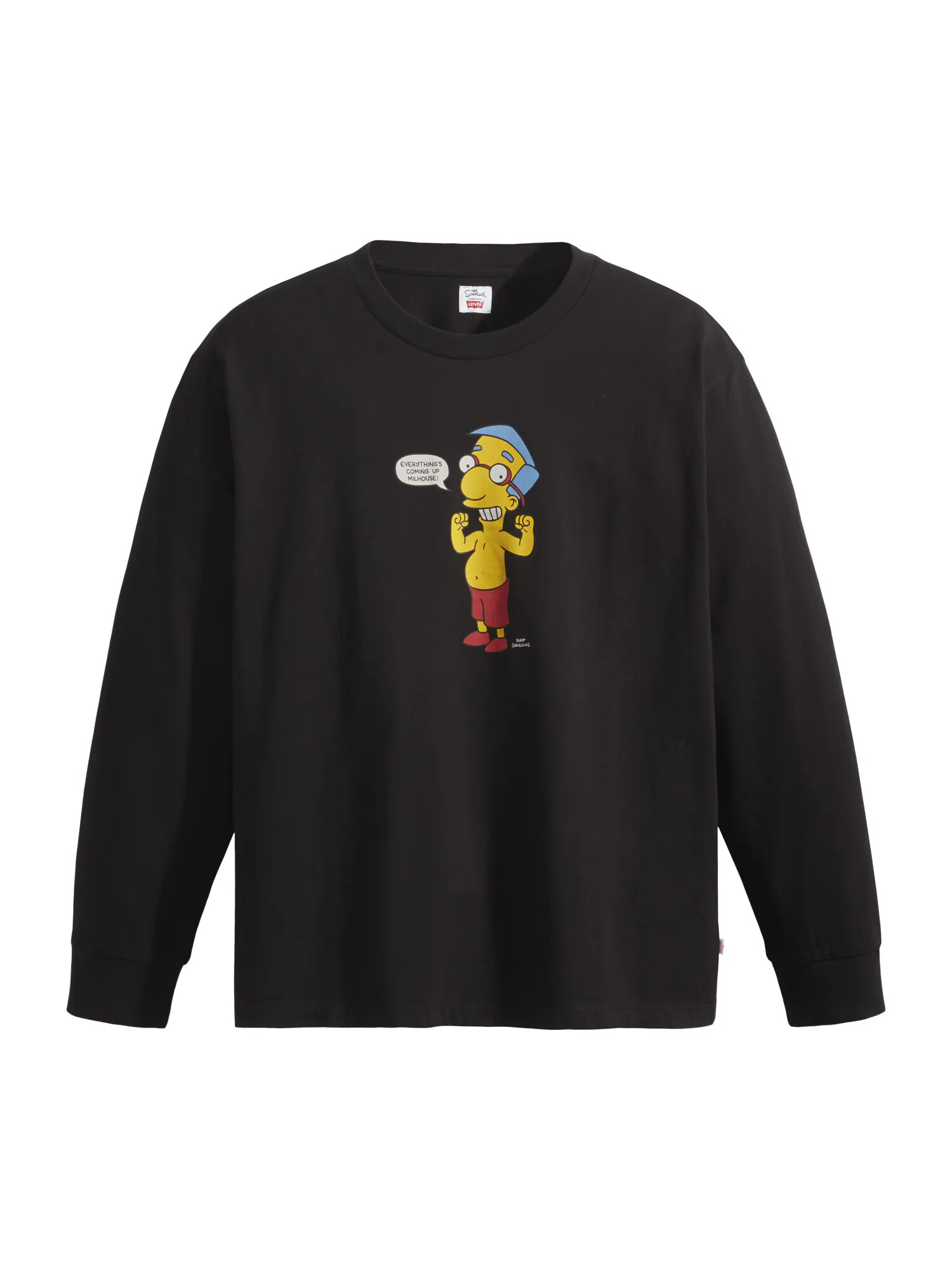 LEVI'S Mikina 'XSIMPSONS U L/S TEE' čierna - Pepit.sk