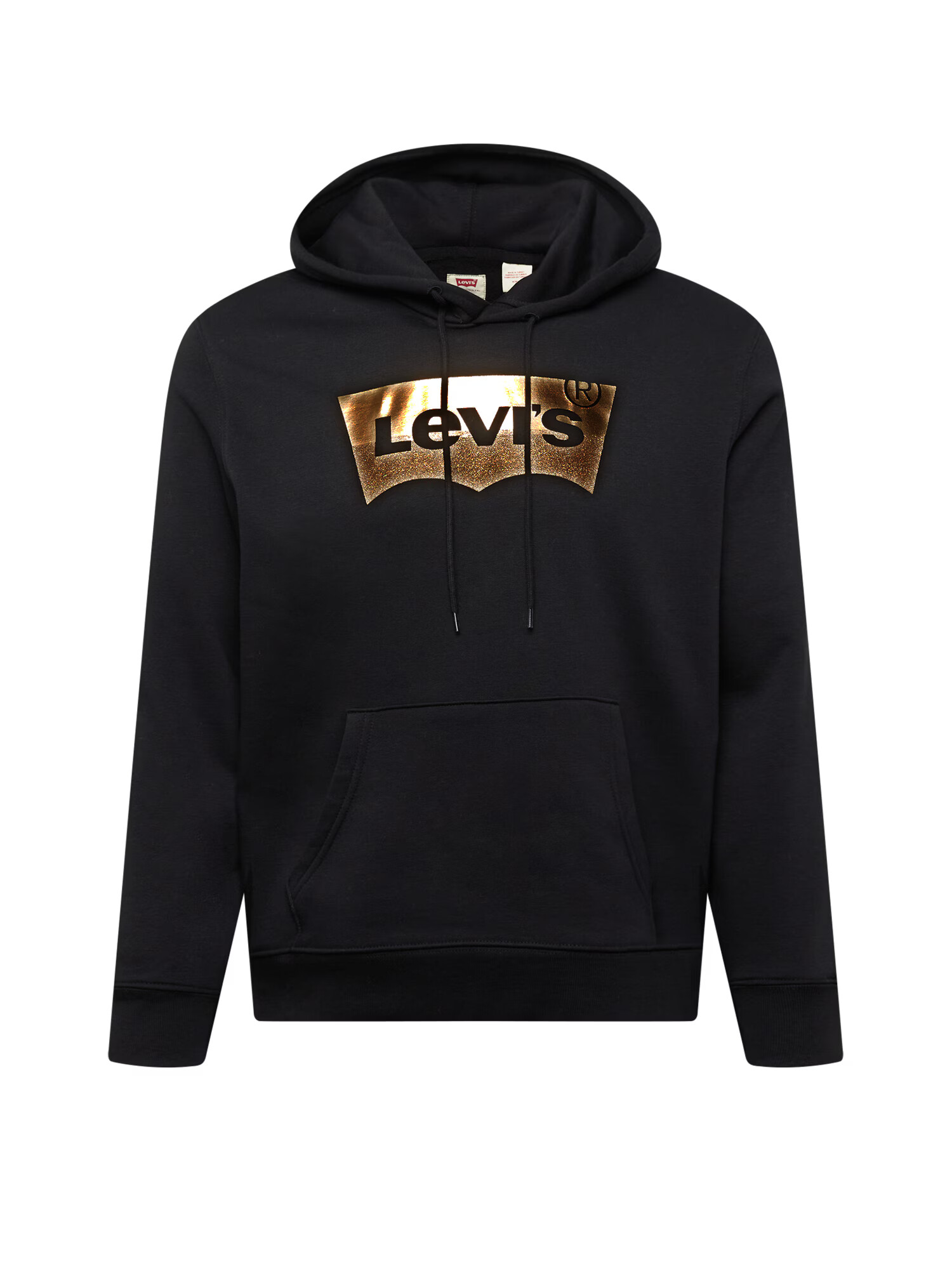 LEVI'S Mikina 'LSE_T3 GRAPHIC HOODIE BLACKS' zlatá / čierna - Pepit.sk