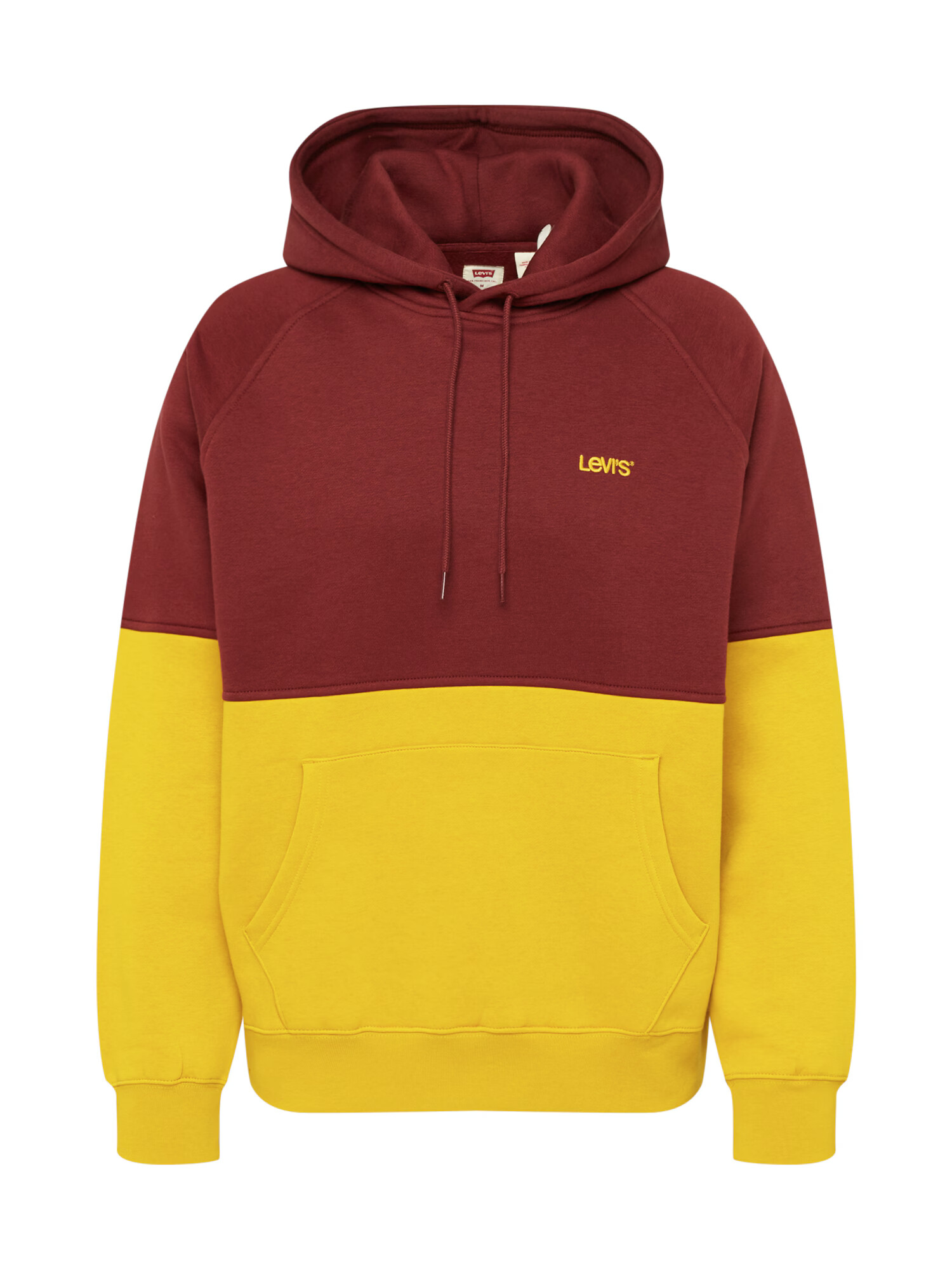 LEVI'S Mikina 'VARSITY HOODIE MULTI-COLOR' žltá / bordová - Pepit.sk