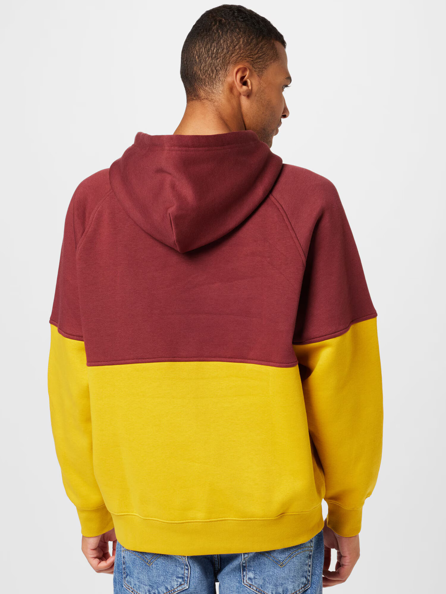 LEVI'S Mikina 'VARSITY HOODIE MULTI-COLOR' žltá / bordová - Pepit.sk