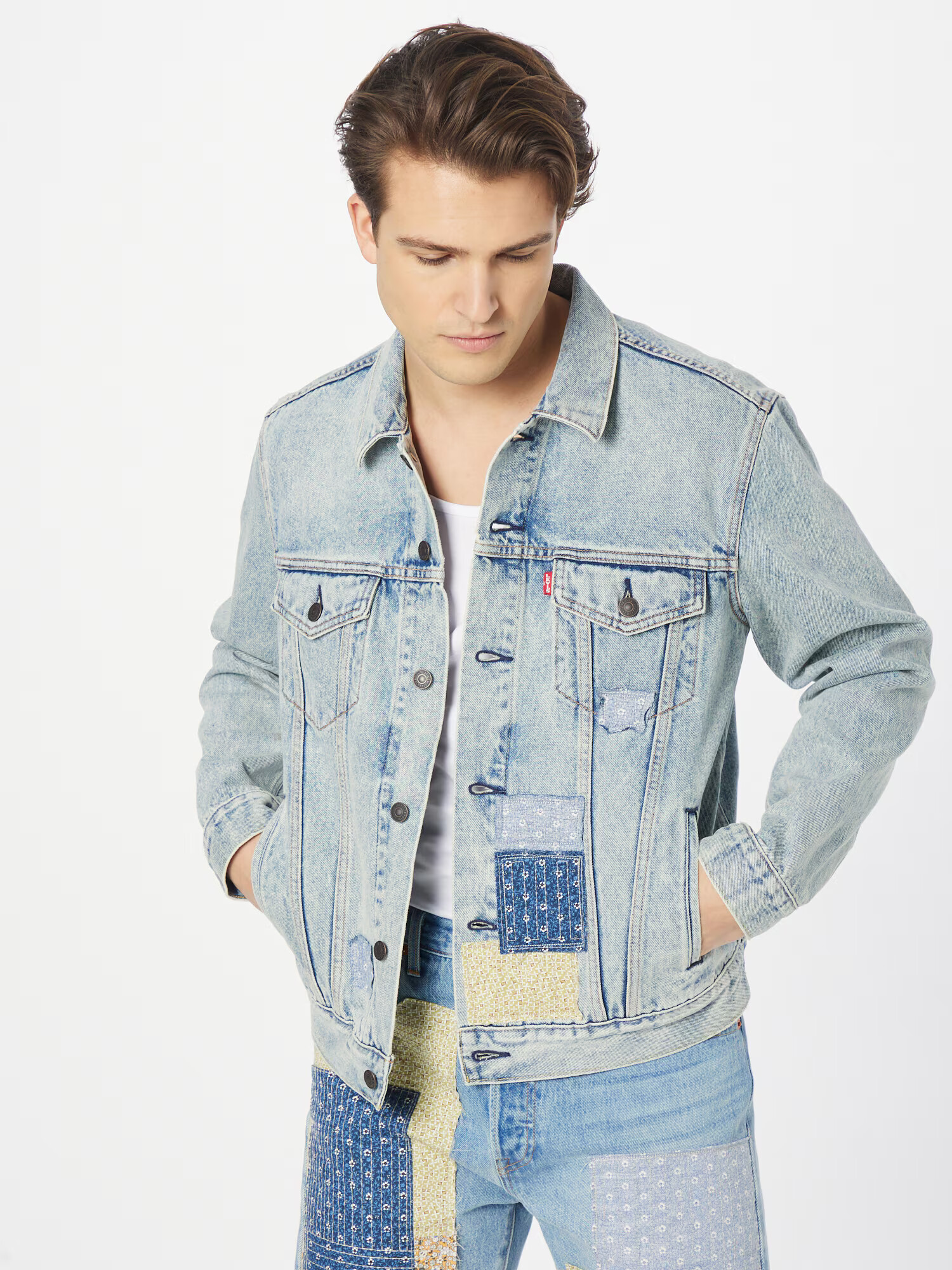 LEVI'S Prechodná bunda béžová / modrá / modrá denim - Pepit.sk