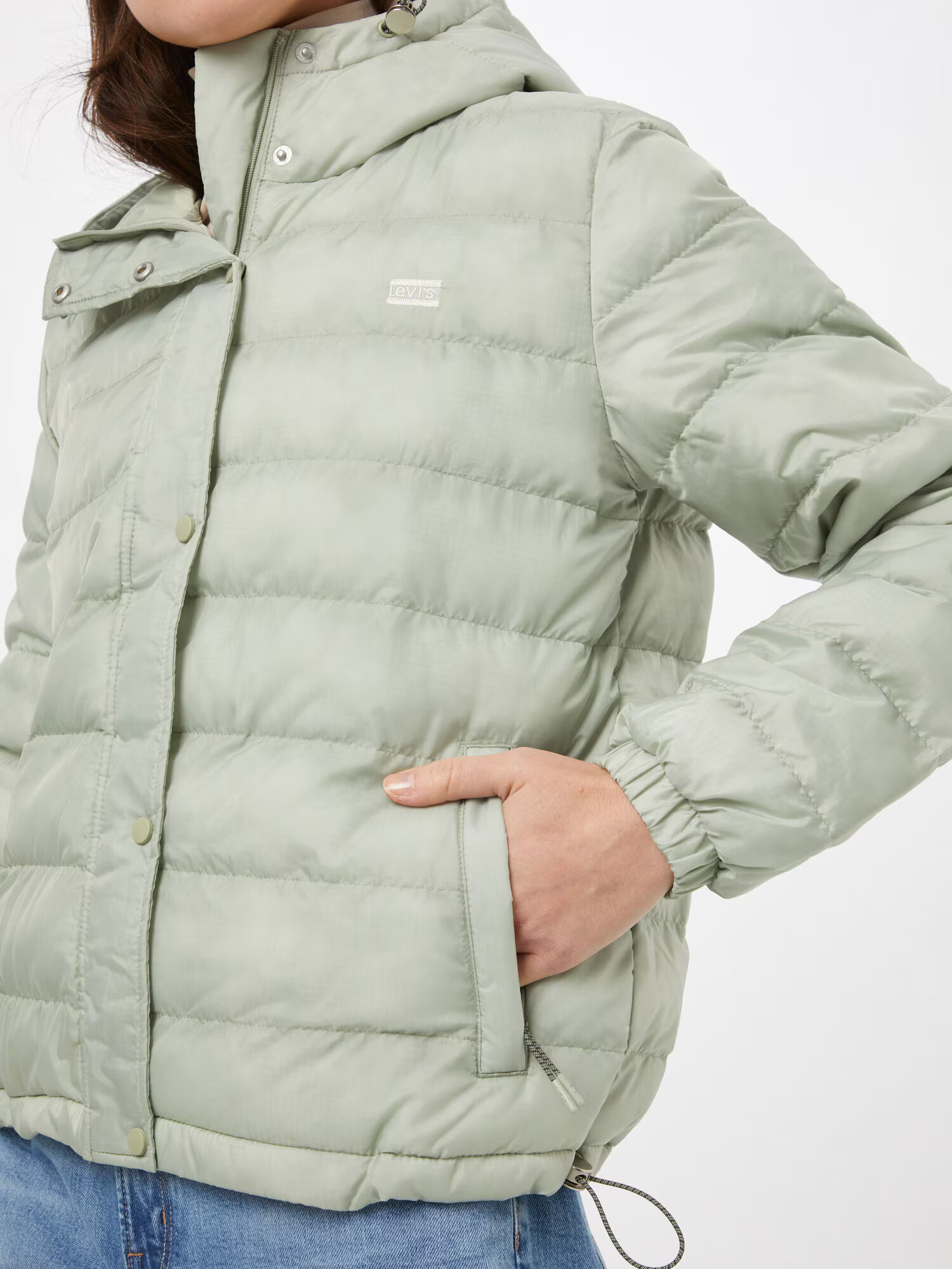 LEVI'S Prechodná bunda 'EDIE PACKABLE JACKET NEUTRALS' svetlozelená - Pepit.sk