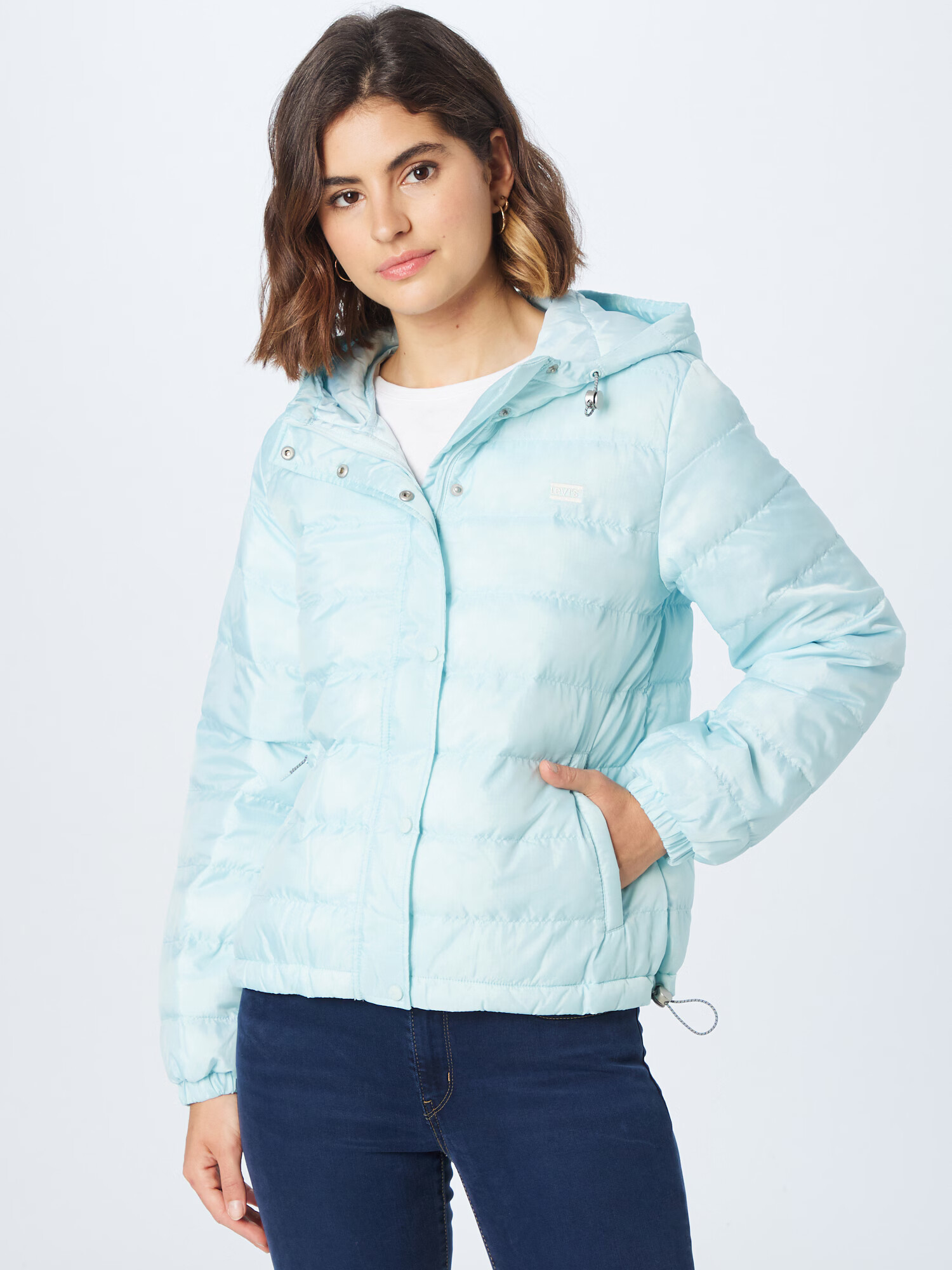 LEVI'S Prechodná bunda 'EDIE PACKABLE JACKET BLUES' tyrkysová - Pepit.sk