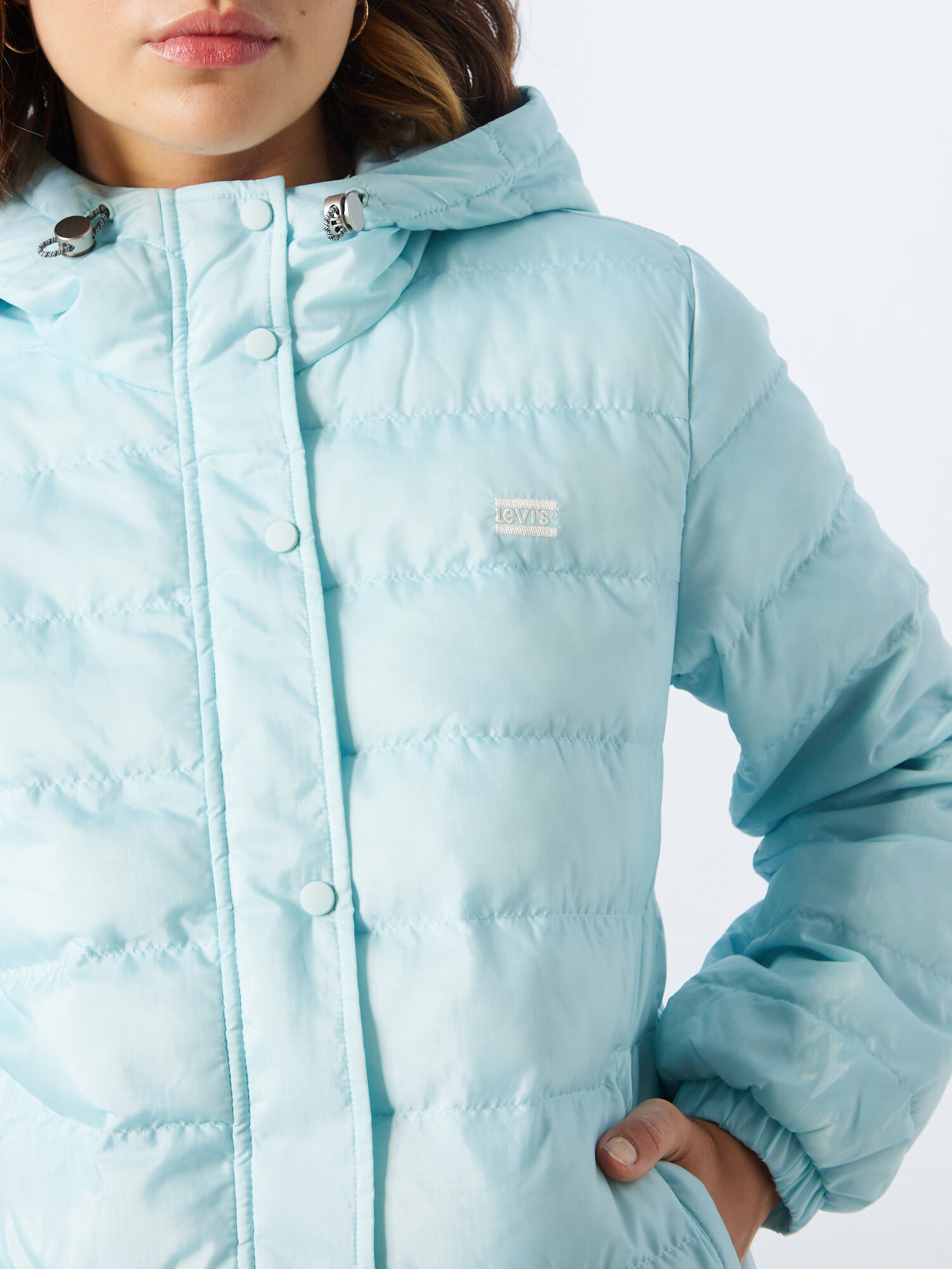 LEVI'S Prechodná bunda 'EDIE PACKABLE JACKET BLUES' tyrkysová - Pepit.sk