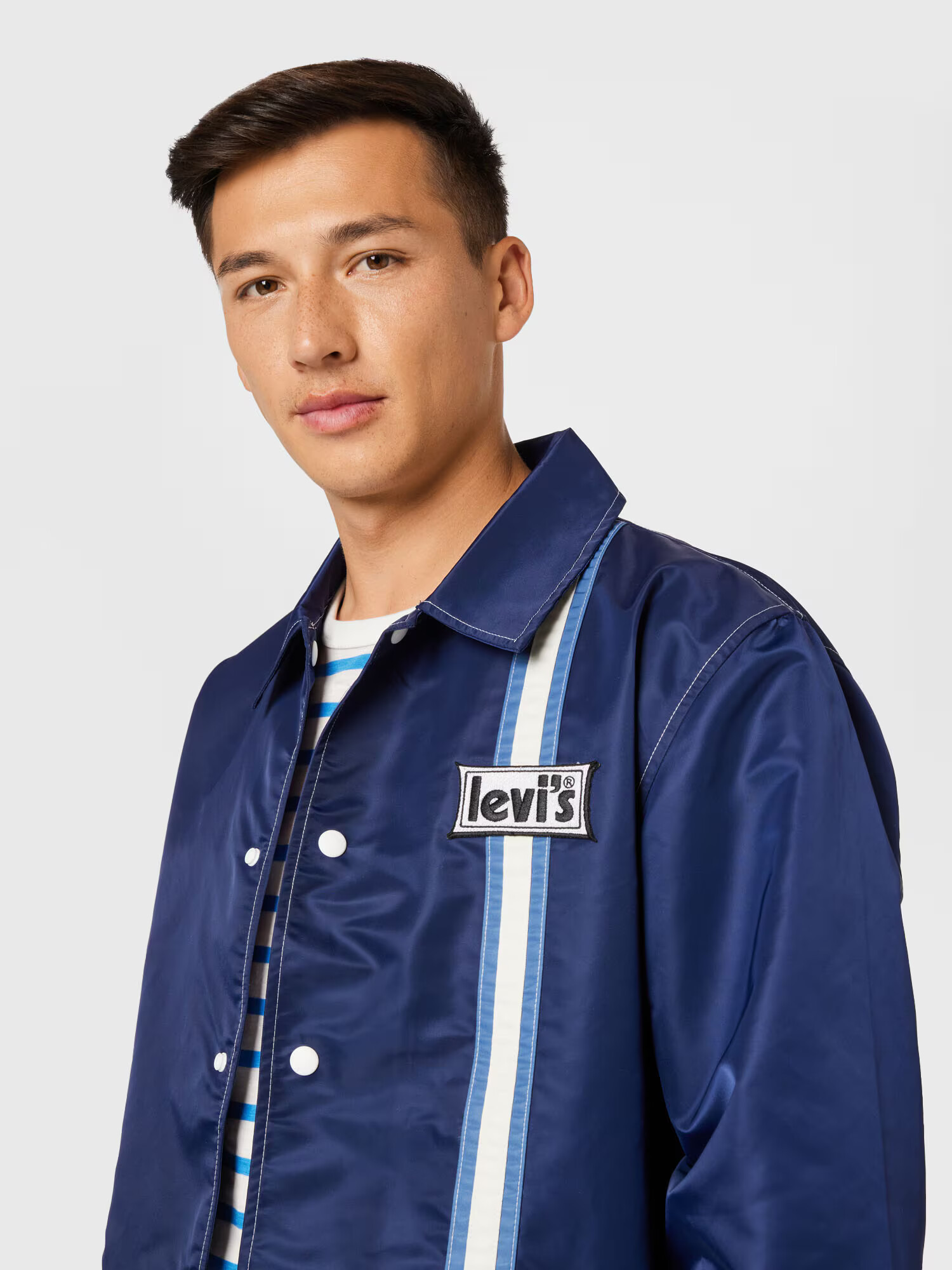 LEVI'S Prechodná bunda 'Merritt' námornícka modrá / dymovo modrá / biela - Pepit.sk