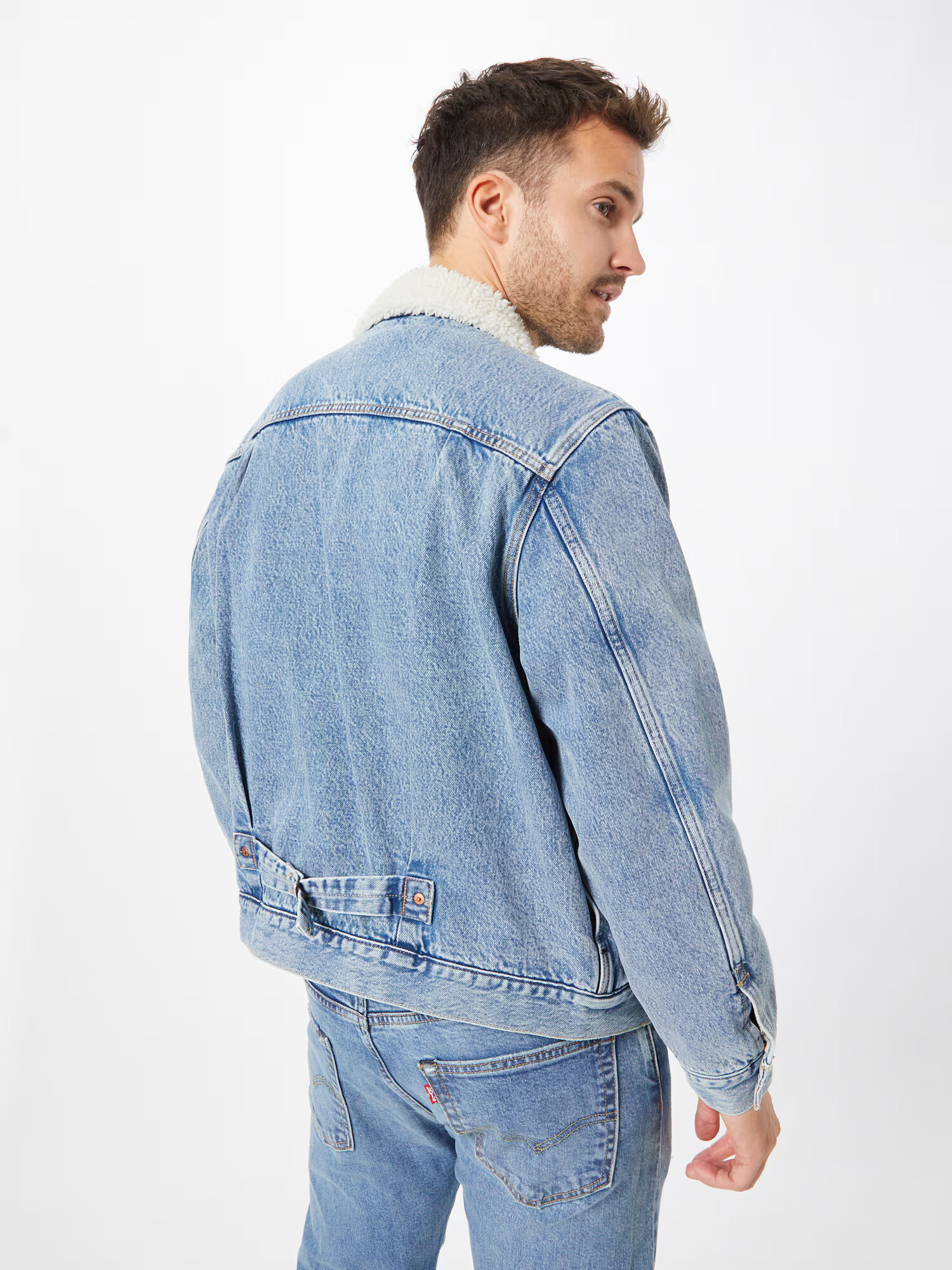 LEVI'S Prechodná bunda modrá denim / biela - Pepit.sk