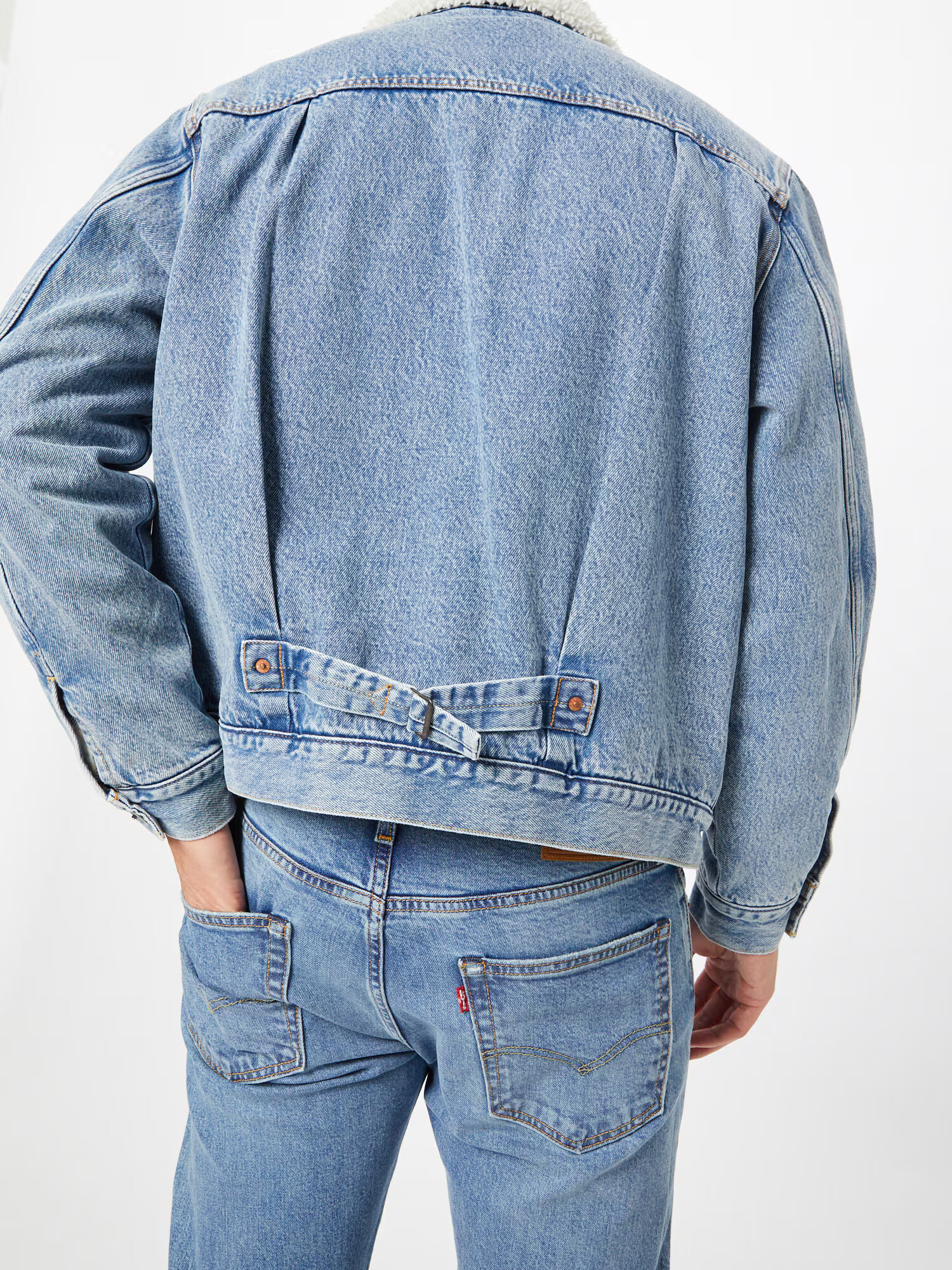 LEVI'S Prechodná bunda modrá denim / biela - Pepit.sk