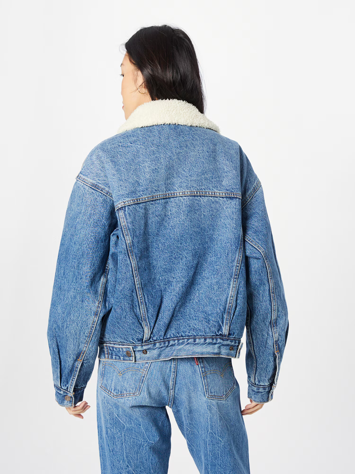 LEVI'S Prechodná bunda modrá denim / biela - Pepit.sk