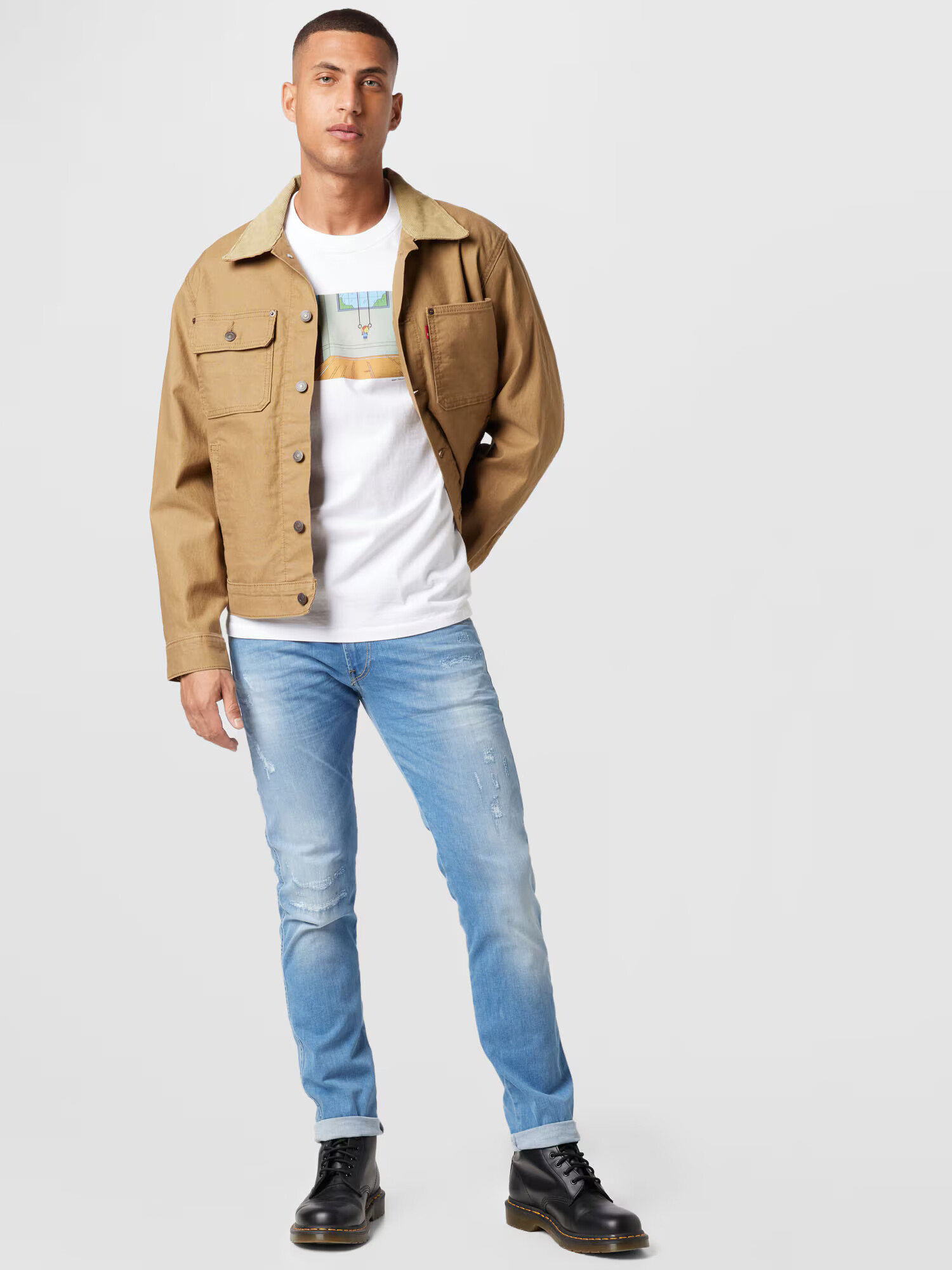 LEVI'S Prechodná bunda 'STOCK TRUCKER NEUTRALS' svetlohnedá - Pepit.sk