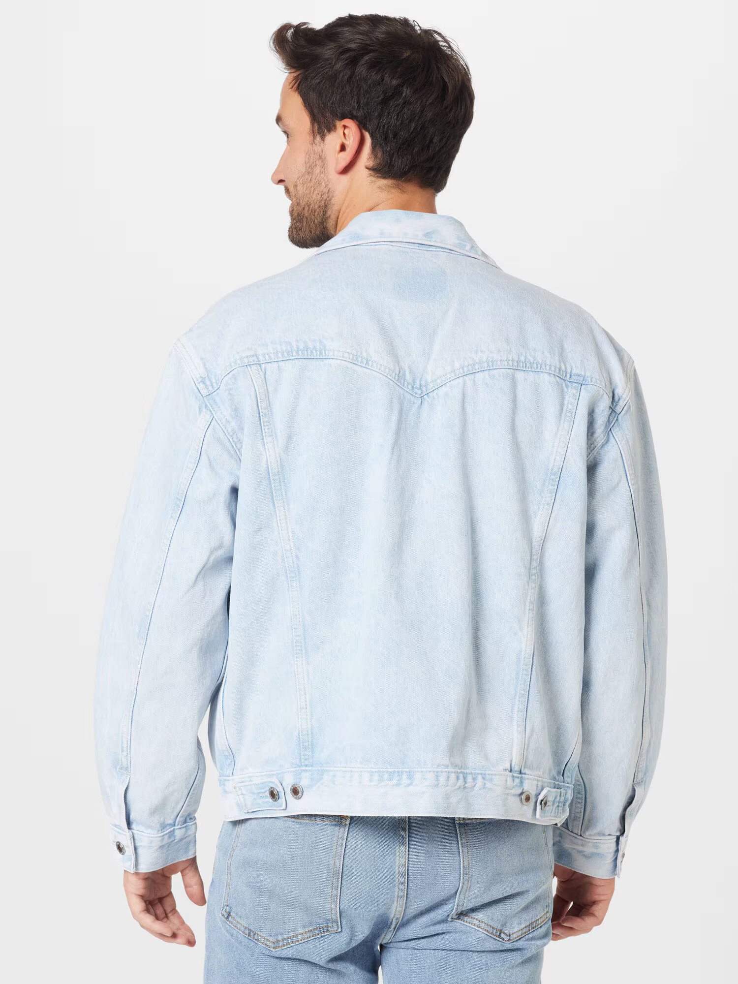 LEVI'S Prechodná bunda 'THE SILVERTAB TRUCKER LIGHT INDIGO - WORN IN' svetlomodrá - Pepit.sk