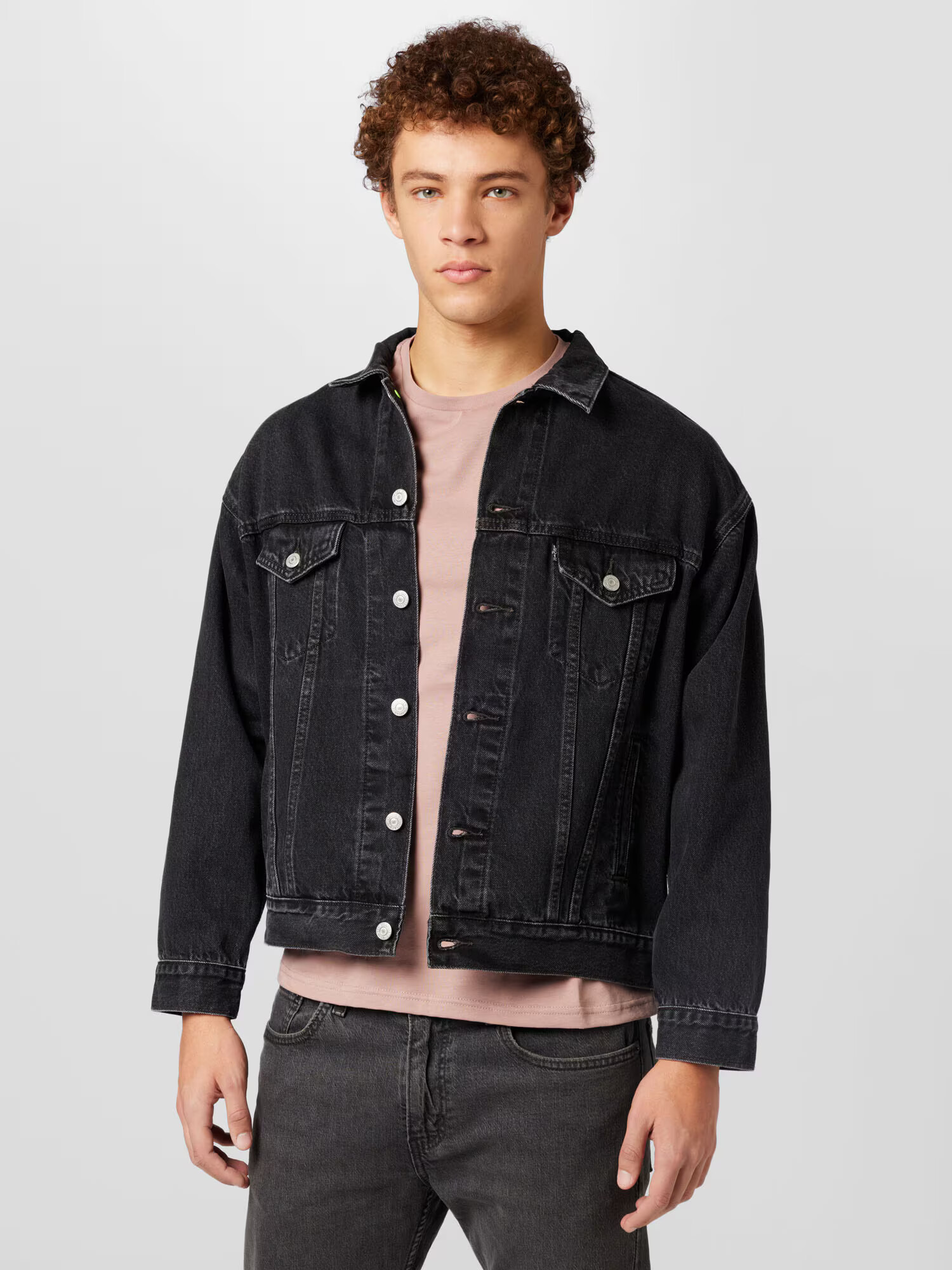 LEVI'S Prechodná bunda tmavosivá / čierny denim / biela - Pepit.sk