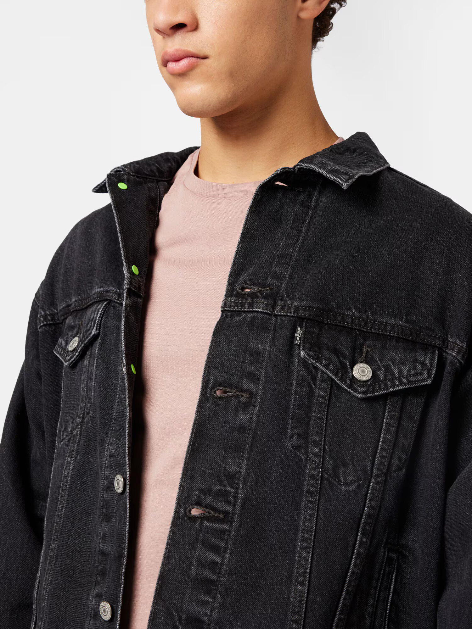 LEVI'S Prechodná bunda tmavosivá / čierny denim / biela - Pepit.sk