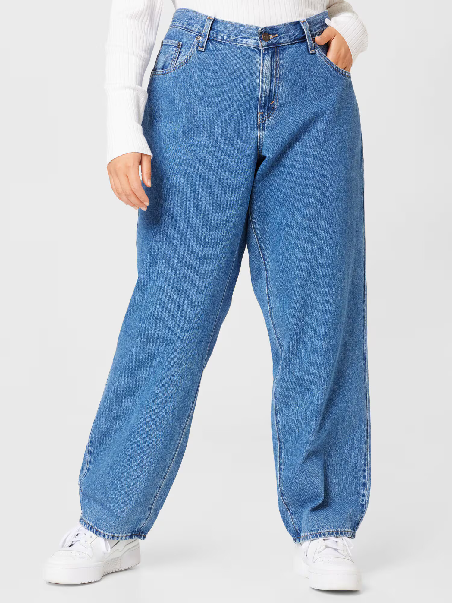 Levi's® Plus Džínsy 'PLUS BAGGY DAD MED INDIGO - FLAT FINISH' modrá denim - Pepit.sk