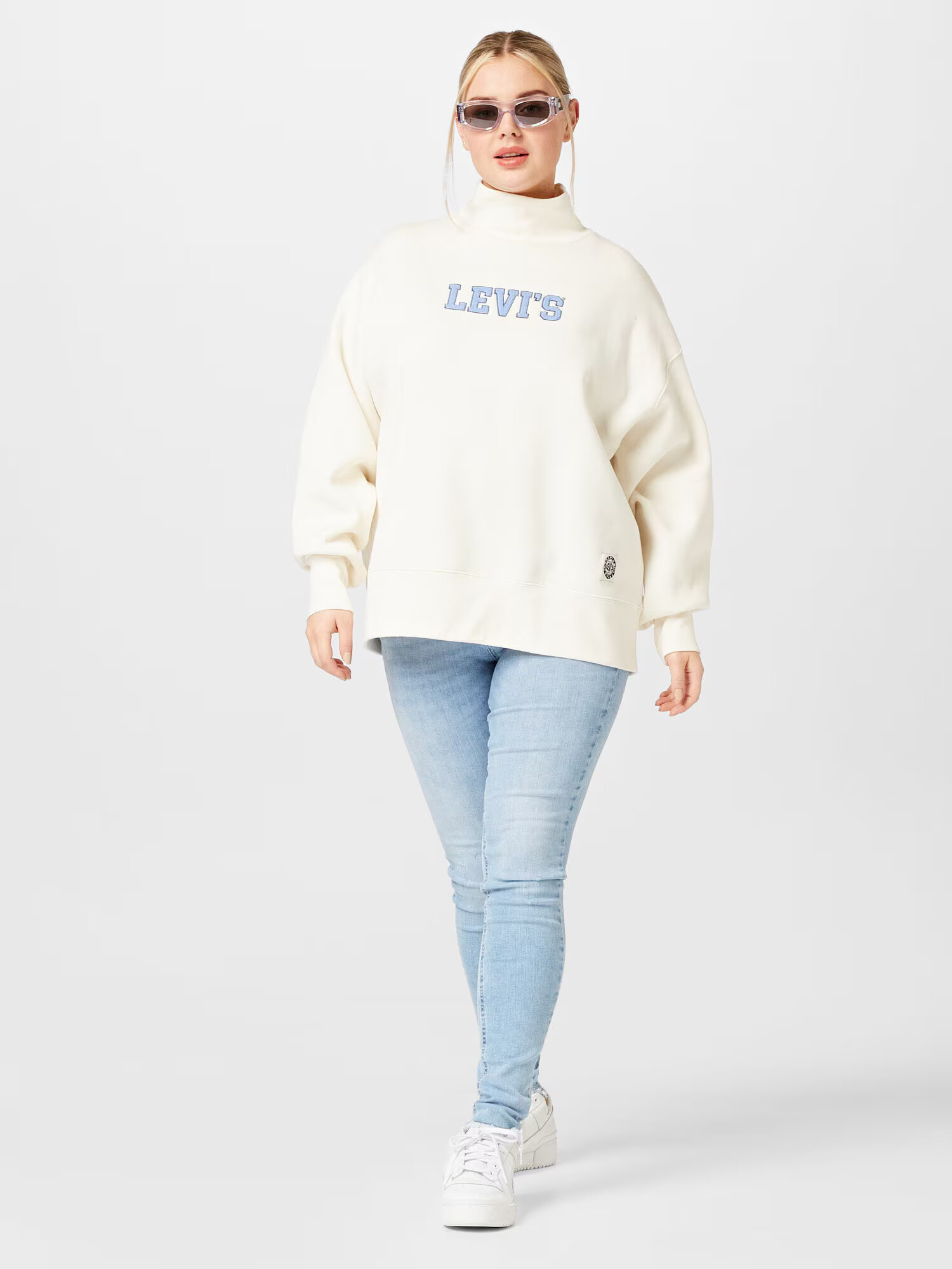 Levi's® Plus Mikina slonová kosť / dymovo modrá - Pepit.sk