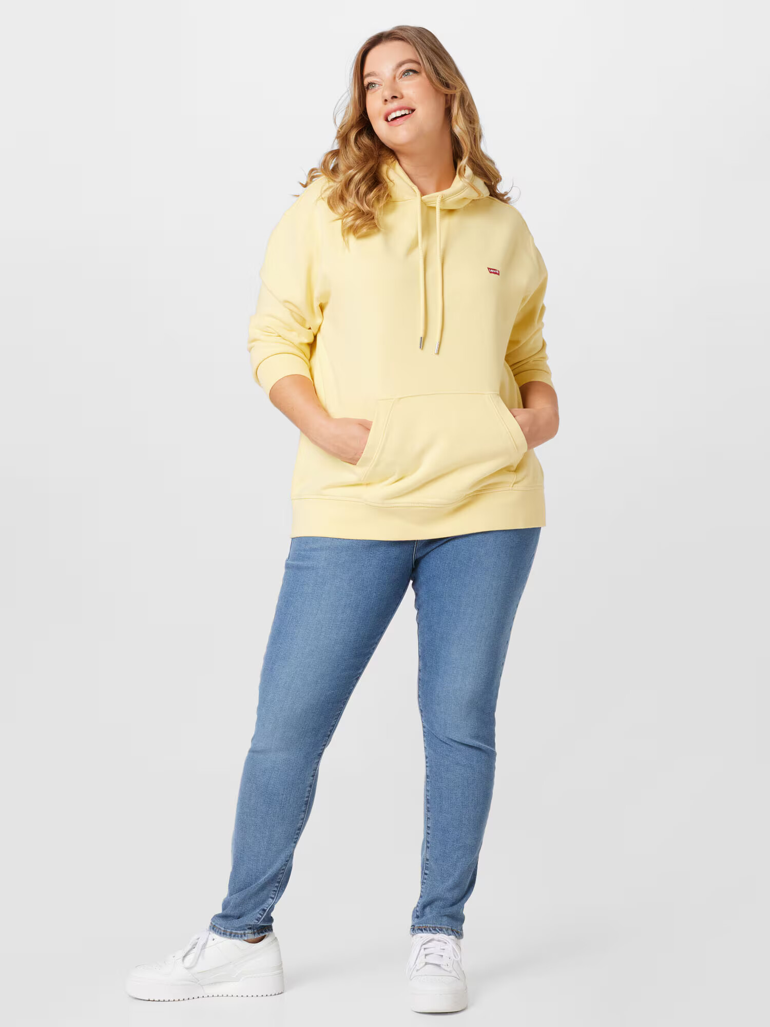 Levi's® Plus Mikina 'PL NON GRPHC STRD HOODIE NEUTRALS' svetložltá - Pepit.sk