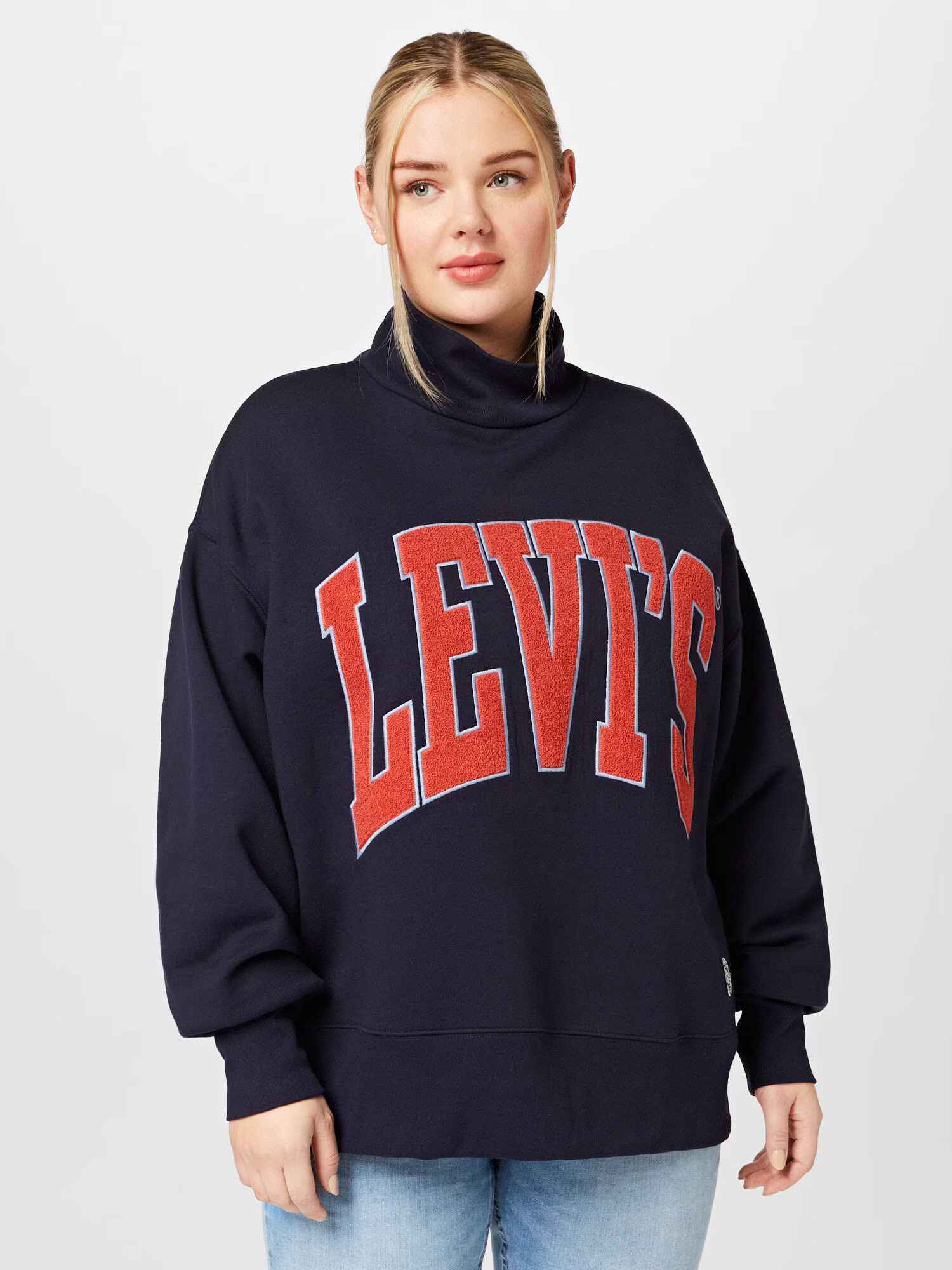 Levi's® Plus Mikina tmavomodrá / svetločervená / biela - Pepit.sk