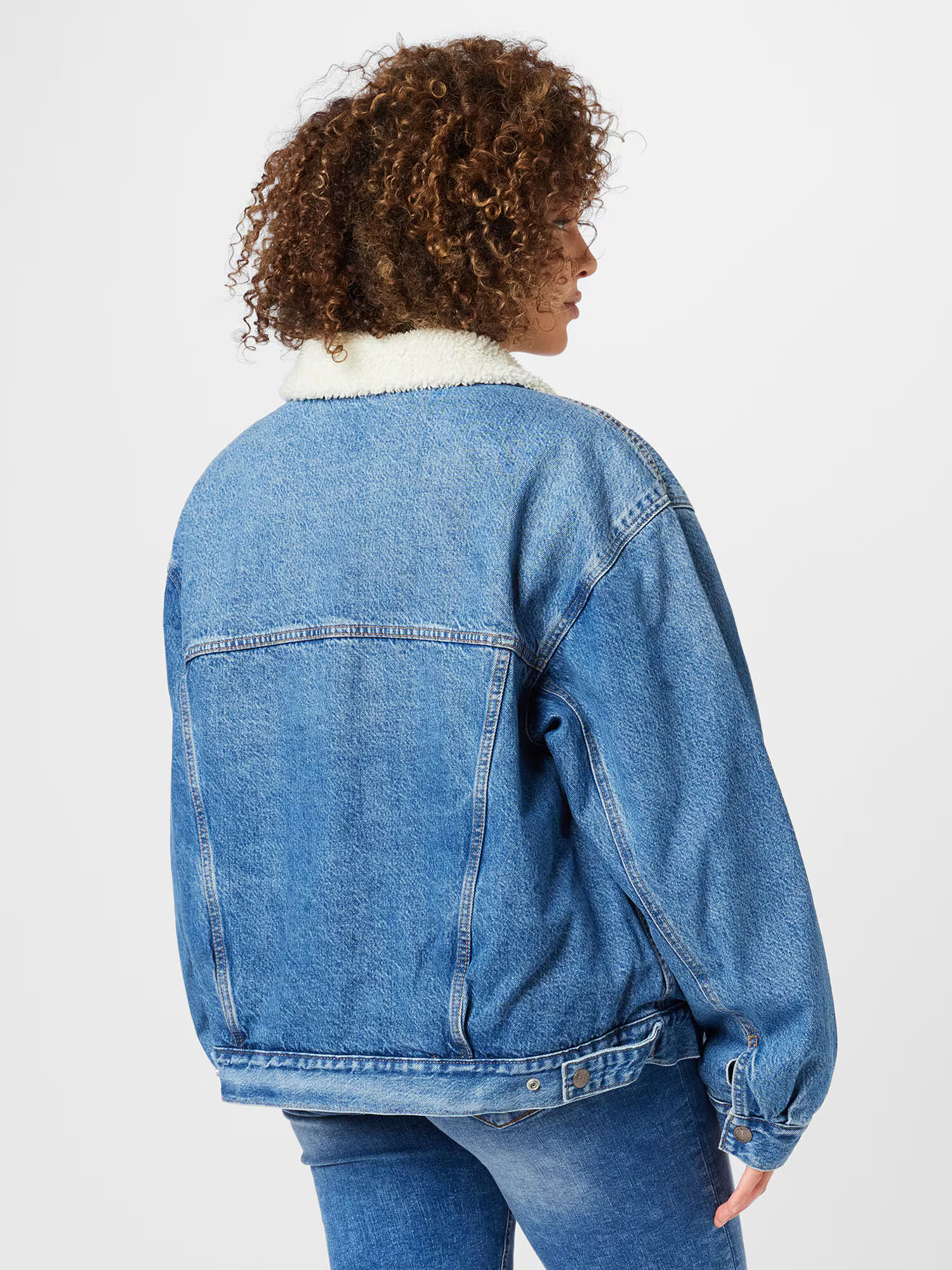 Levi's® Plus Prechodná bunda modrá denim / biela - Pepit.sk