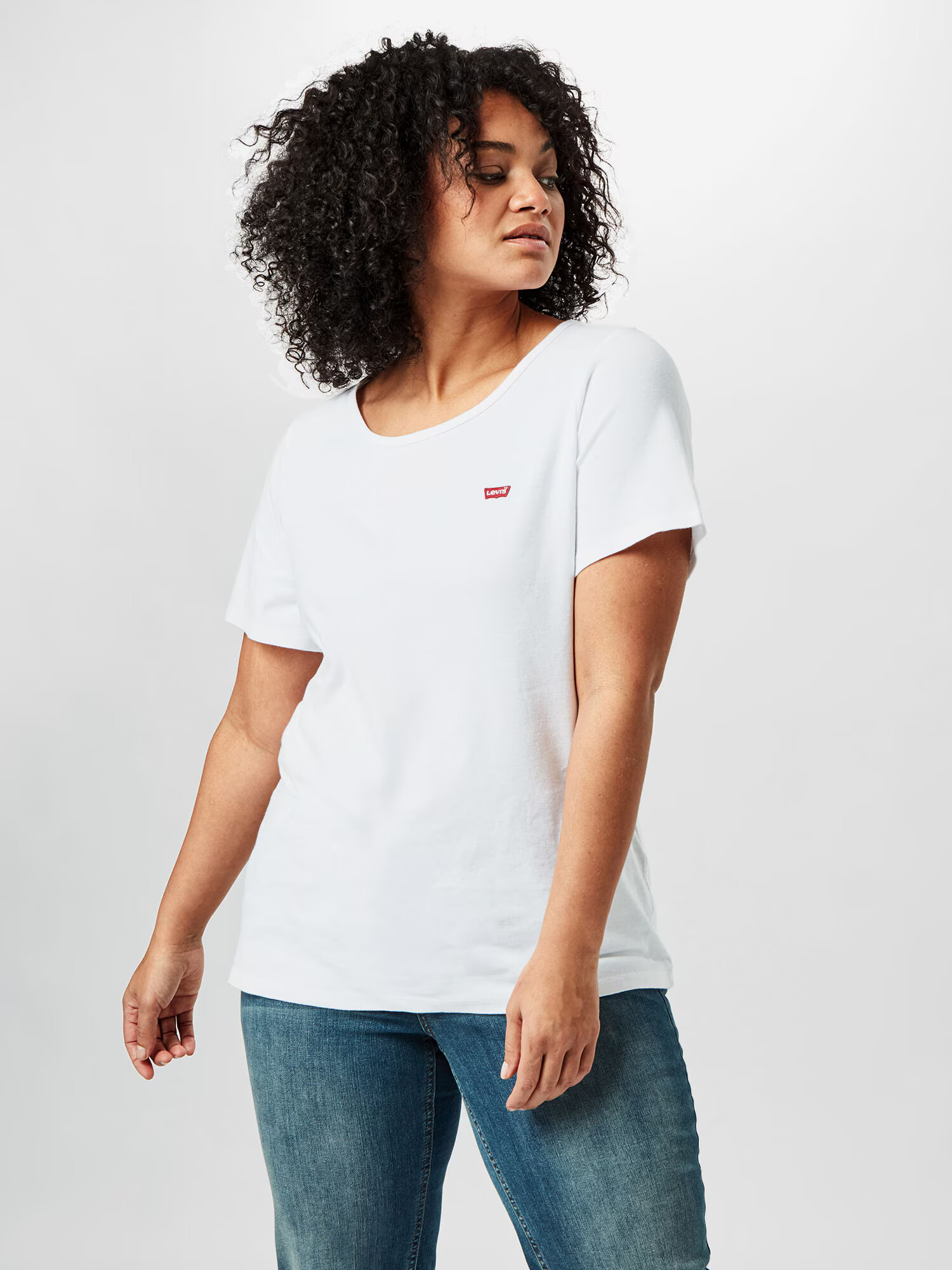 Levi's® Plus Tričko 'PL 2 PACK TEE NEUTRALS' sivá / biela - Pepit.sk