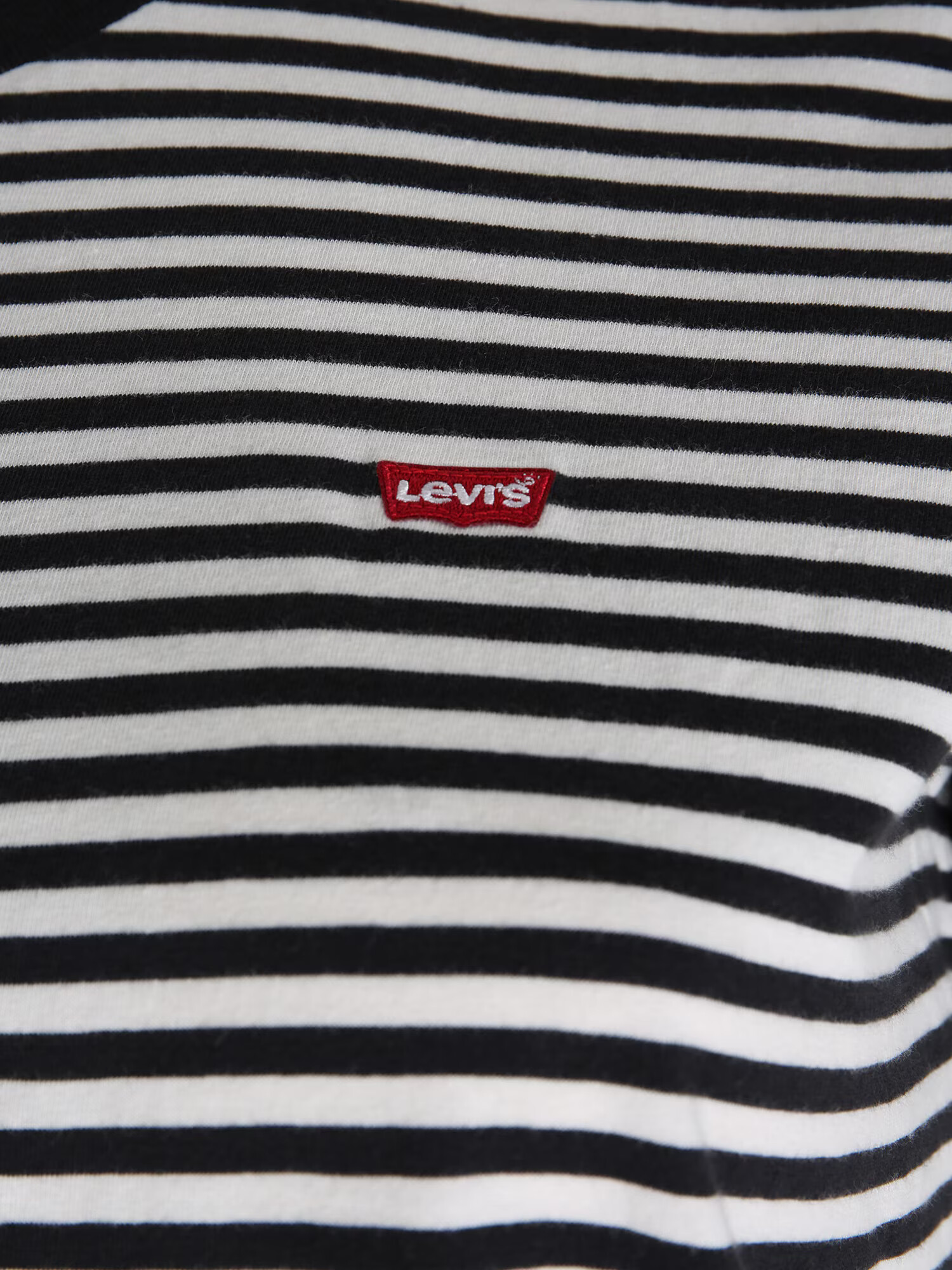 Levi's® Plus Tričko 'PL Perfect Crew' čierna / biela - Pepit.sk