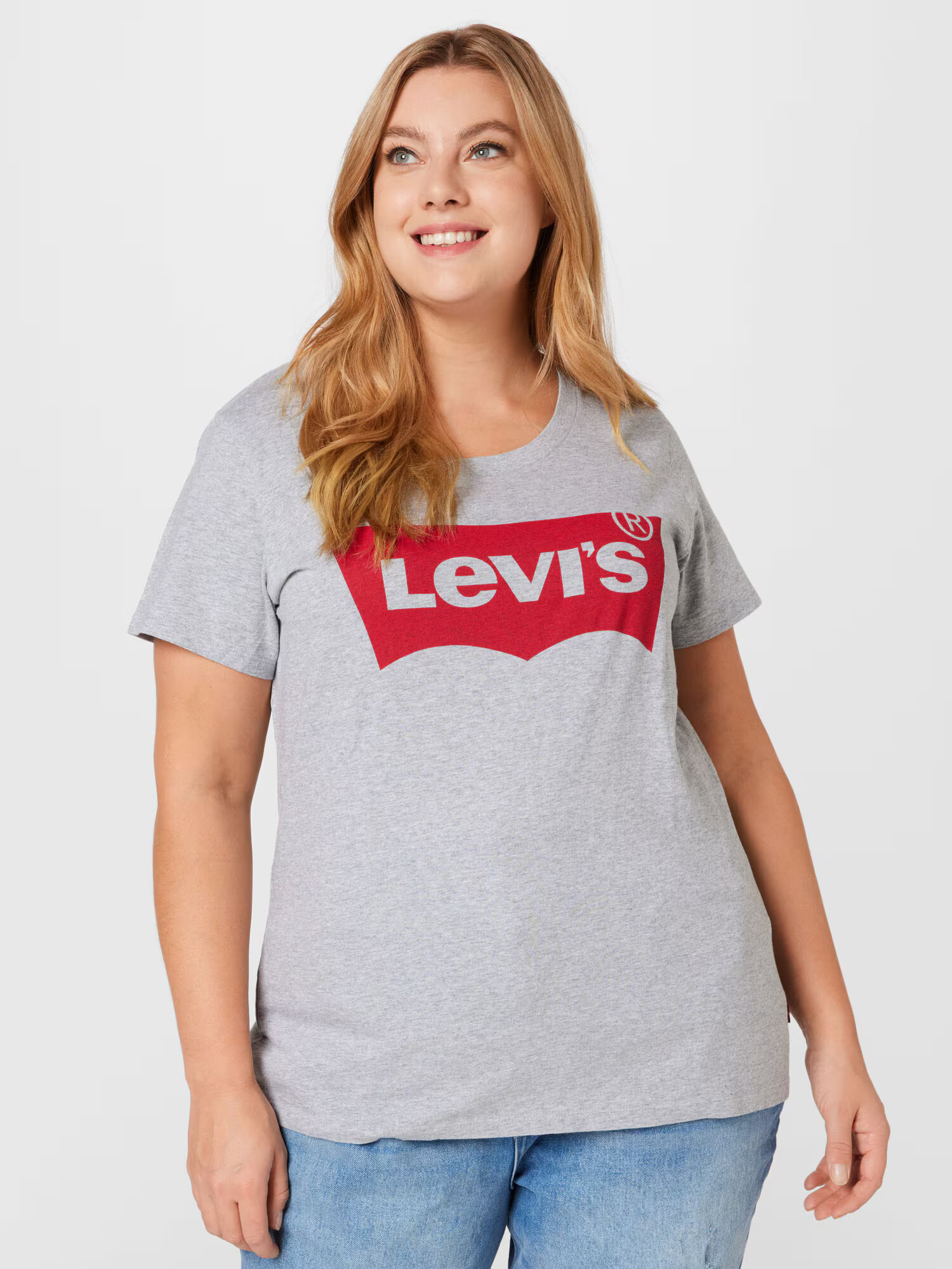 Levi's® Plus Tričko sivá / červená - Pepit.sk