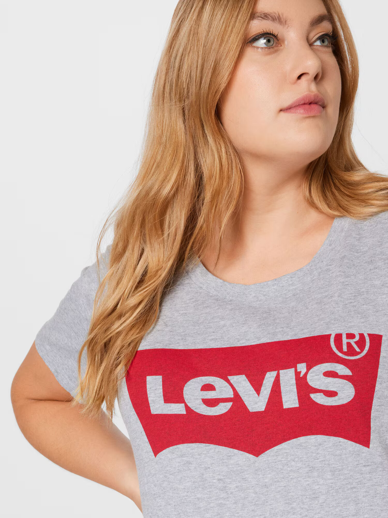 Levi's® Plus Tričko sivá / červená - Pepit.sk