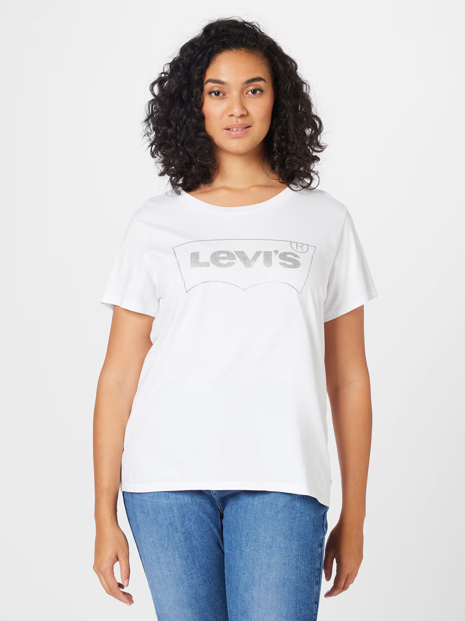 Levi's® Plus Tričko strieborná / biela - Pepit.sk