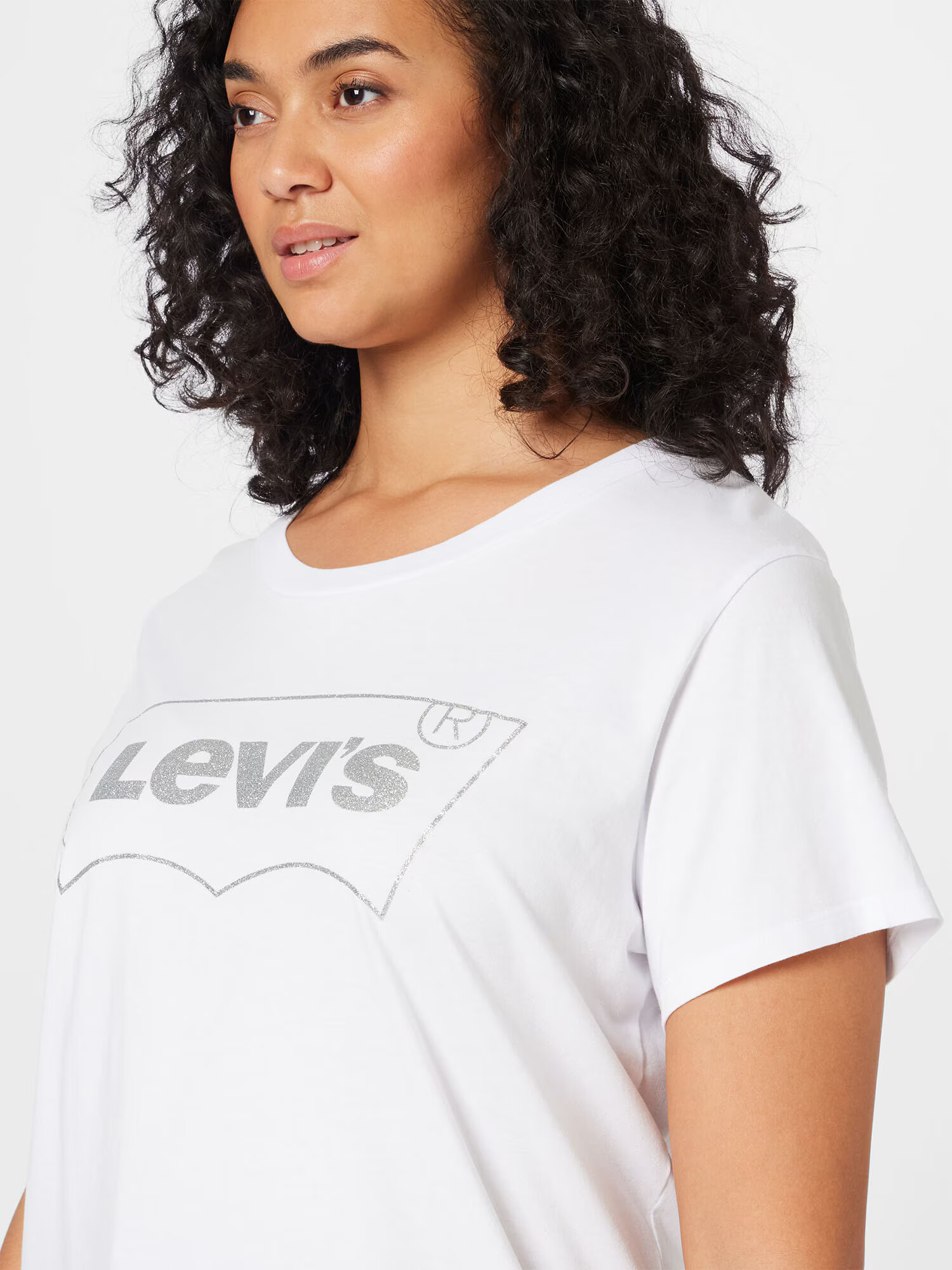 Levi's® Plus Tričko strieborná / biela - Pepit.sk