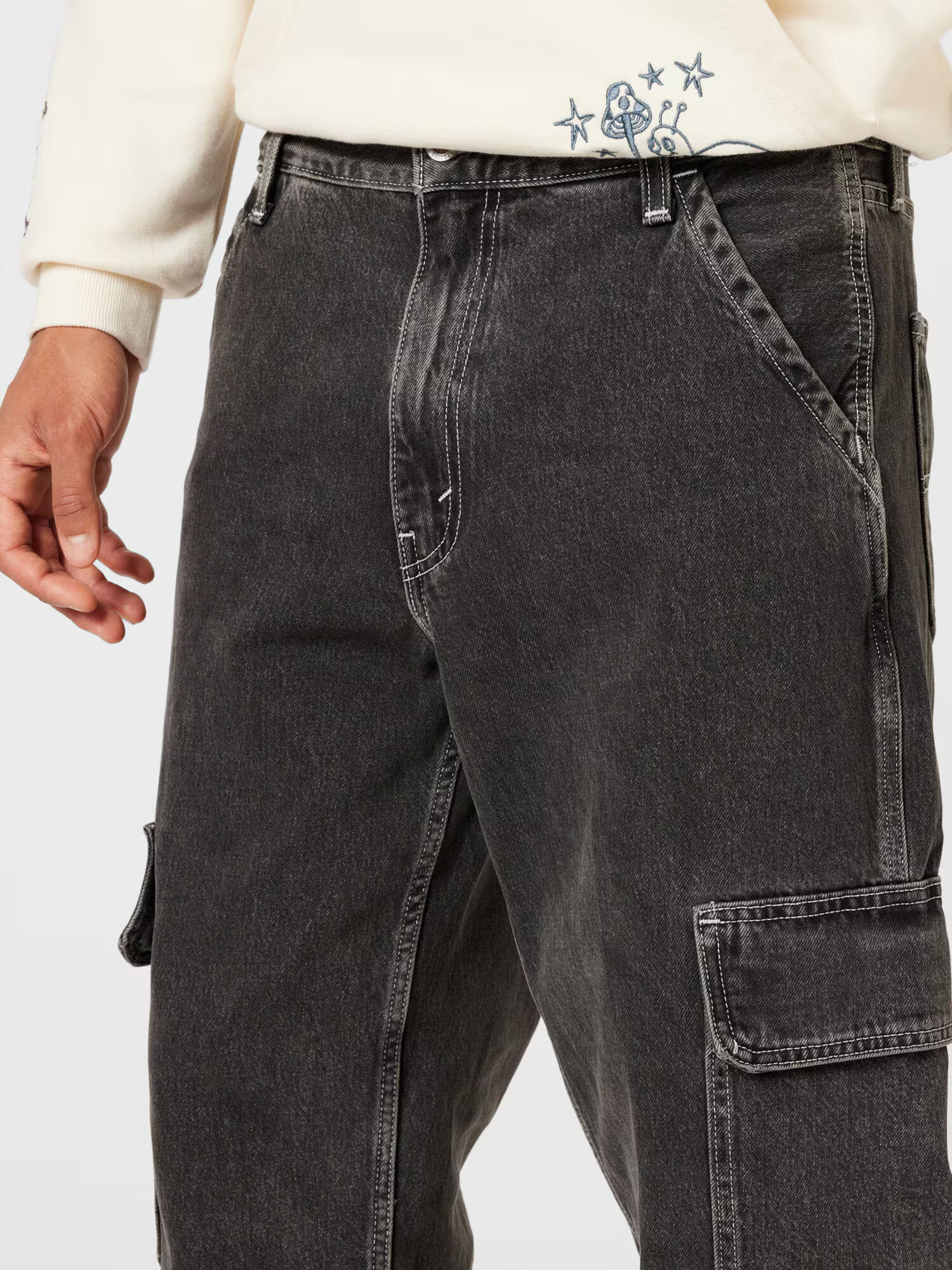 LEVI'S Rifľové kapsáče 'SILVERTAB' čierny denim - Pepit.sk