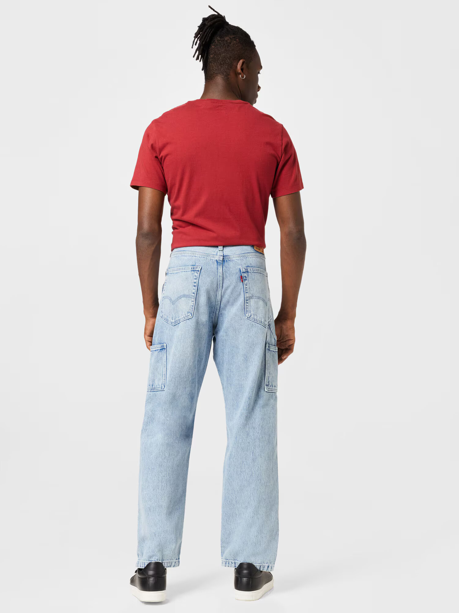 LEVI'S Rifľové kapsáče '568 STAY LOOSE CARPENTER LIGHT INDIGO - FLAT FINISH' modrá denim - Pepit.sk