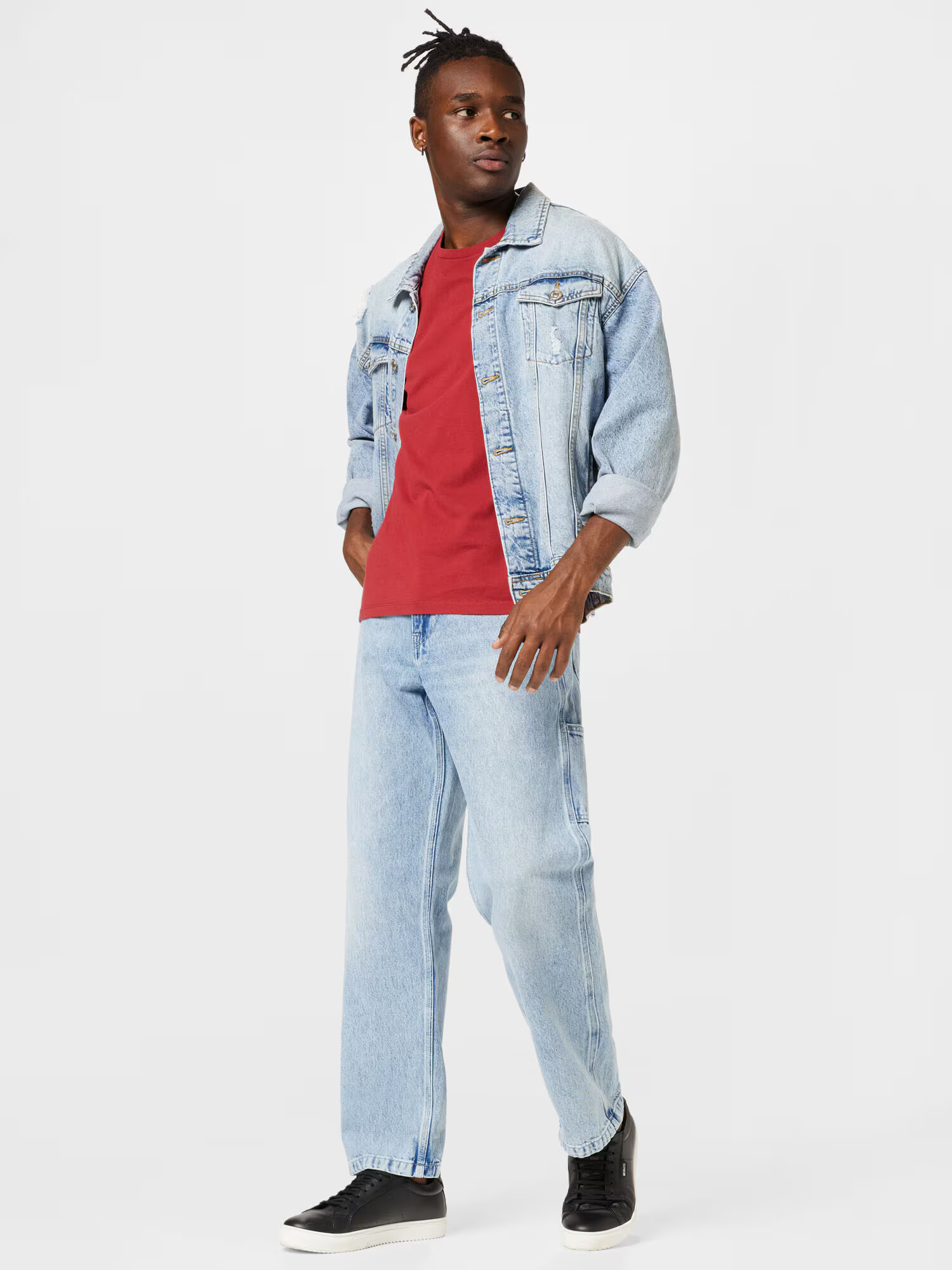 LEVI'S Rifľové kapsáče '568 STAY LOOSE CARPENTER LIGHT INDIGO - FLAT FINISH' modrá denim - Pepit.sk