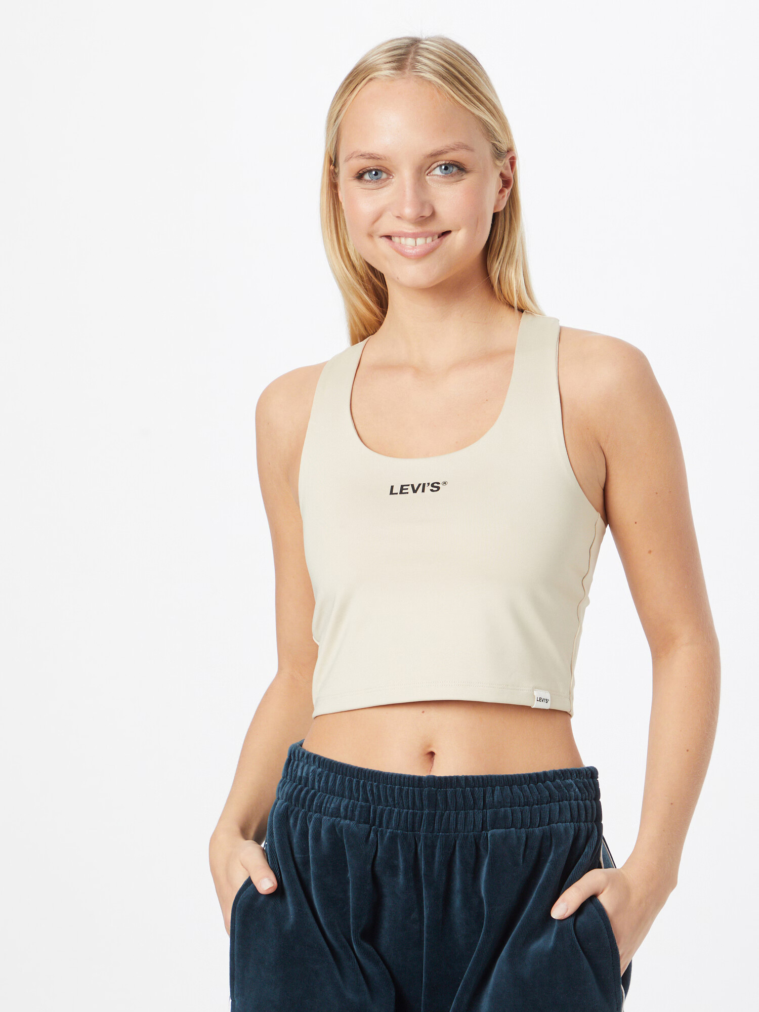 LEVI'S Top béžová / čierna / biela - Pepit.sk