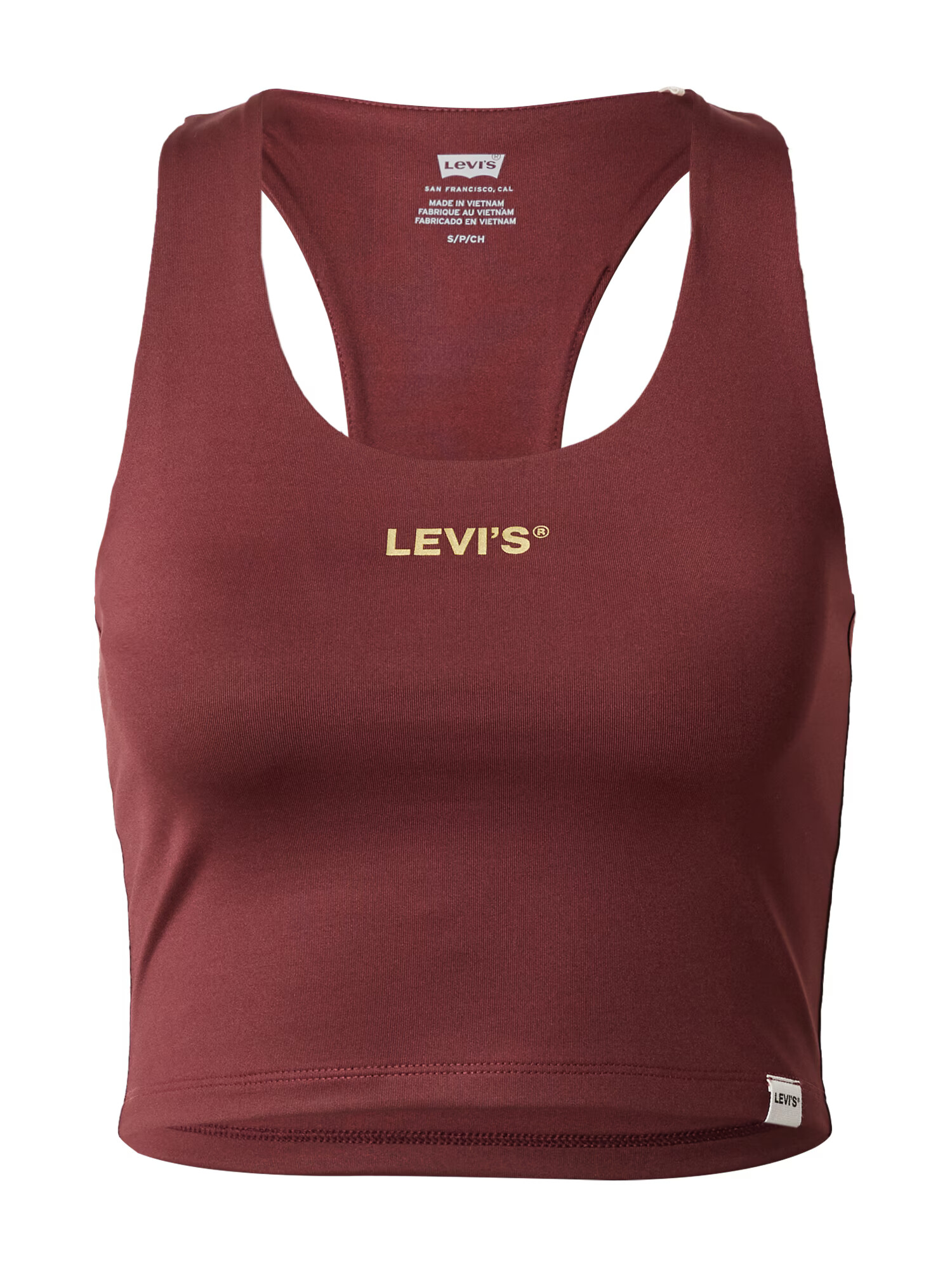 LEVI'S Top žltá / burgundská - Pepit.sk