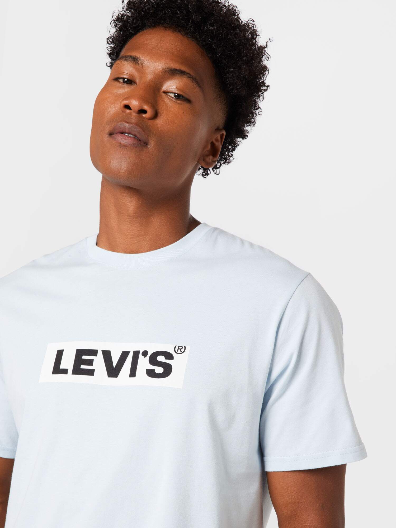 LEVI'S Tričko 'LSE_SS RELAXED FIT TEE BLUES' azúrová / čierna / biela - Pepit.sk