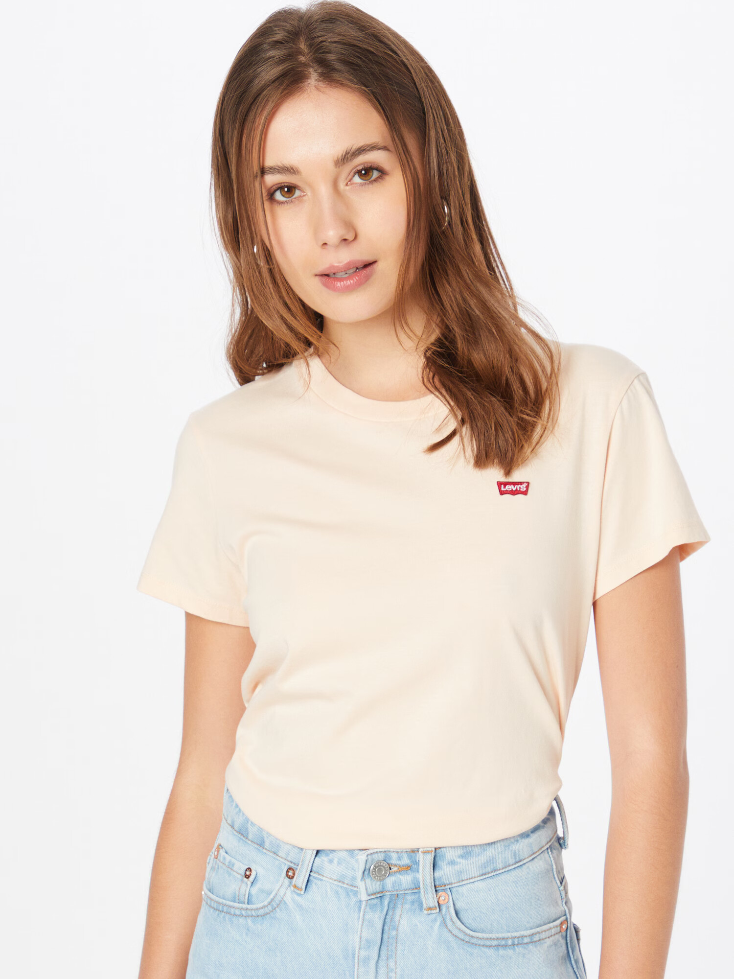 LEVI'S Tričko 'PERFECT TEE NEUTRALS' broskyňová / červená / biela - Pepit.sk