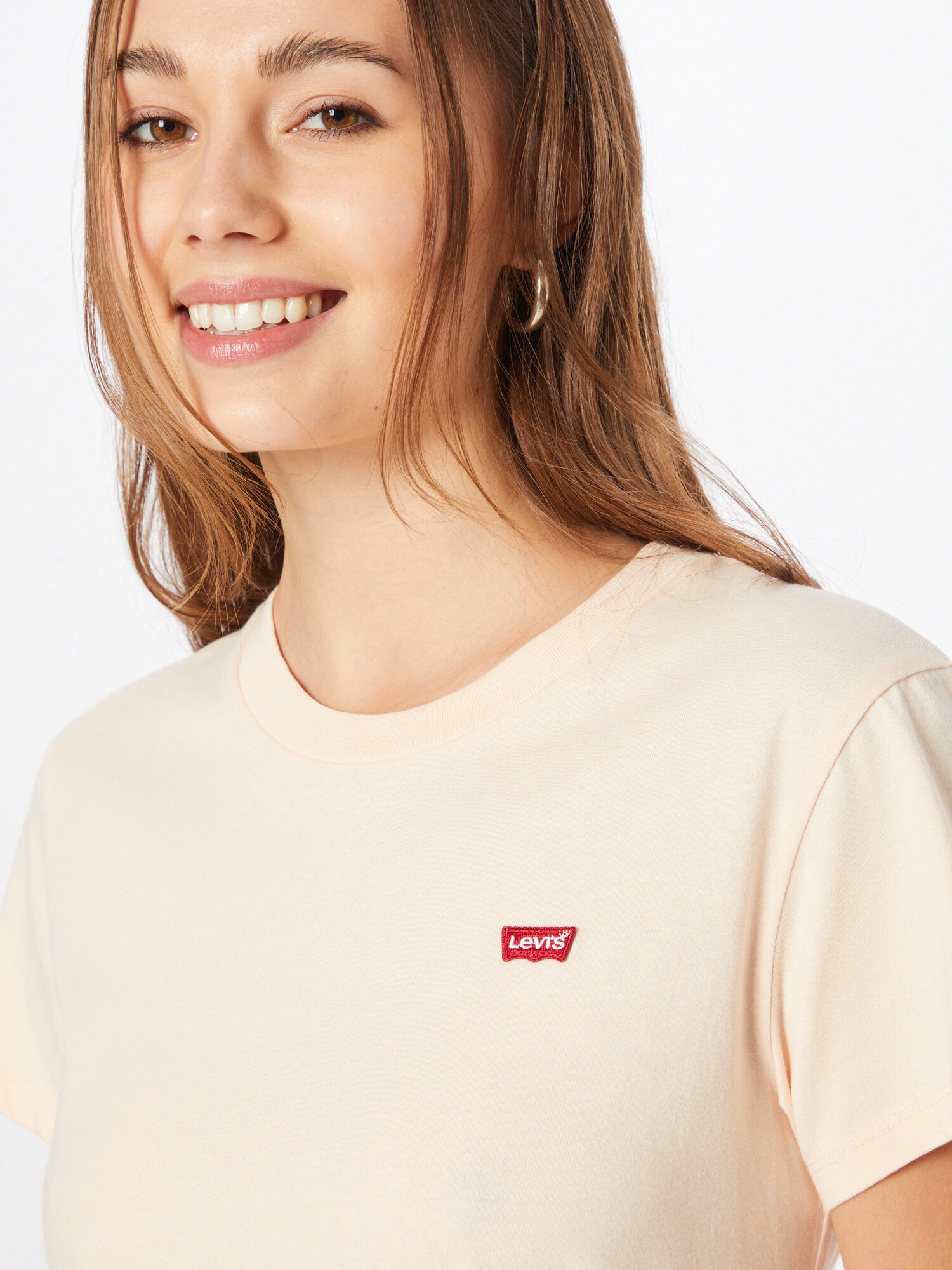 LEVI'S Tričko 'PERFECT TEE NEUTRALS' broskyňová / červená / biela - Pepit.sk