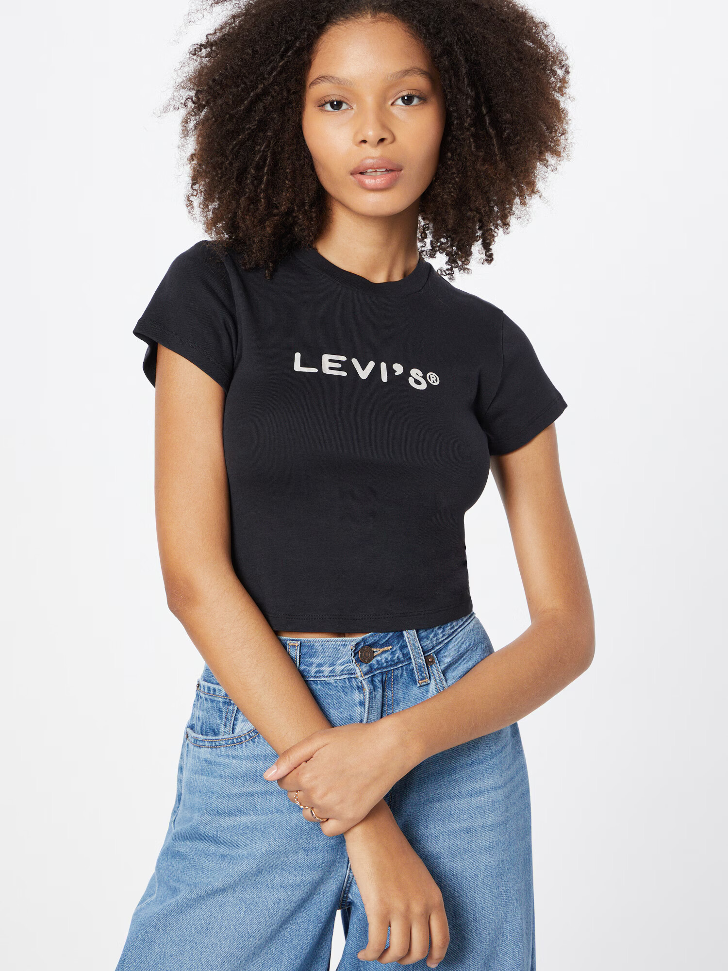 LEVI'S Tričko 'GRAPHIC MINI TEE BLACKS' čierna / biela - Pepit.sk