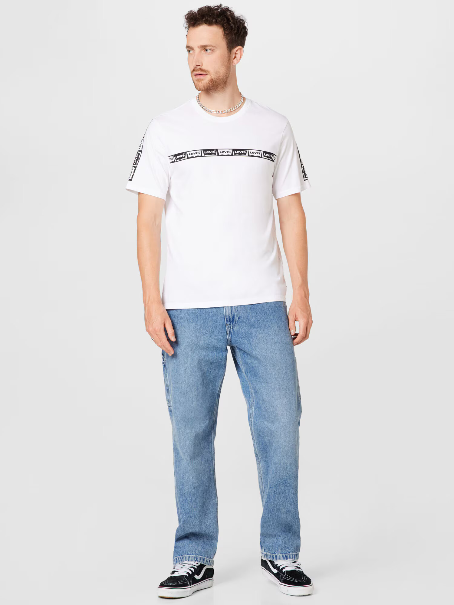 LEVI'S Tričko 'SS RELAXED FIT TEE NEUTRALS' čierna / biela - Pepit.sk