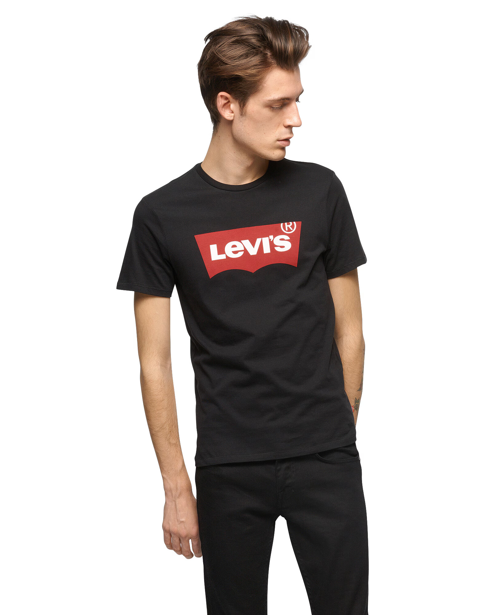 LEVI'S Tričko 'GRAPHIC SET-IN NECK BLACKS' červená / čierna - Pepit.sk