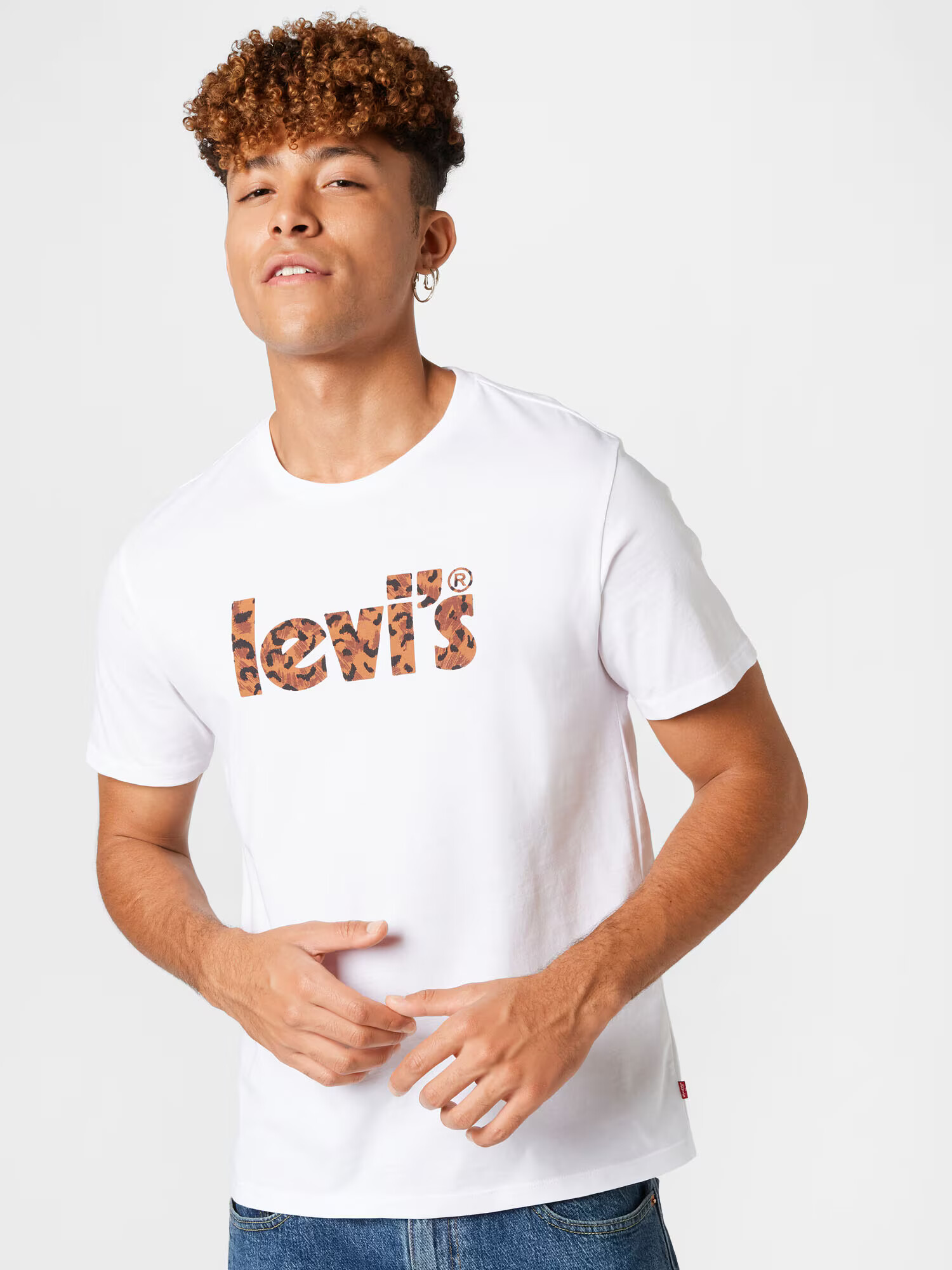 LEVI'S Tričko 'LSE_GRAPHIC CREWNECK TE NEUTRALS' hnedá / karamelová / čierna / biela - Pepit.sk