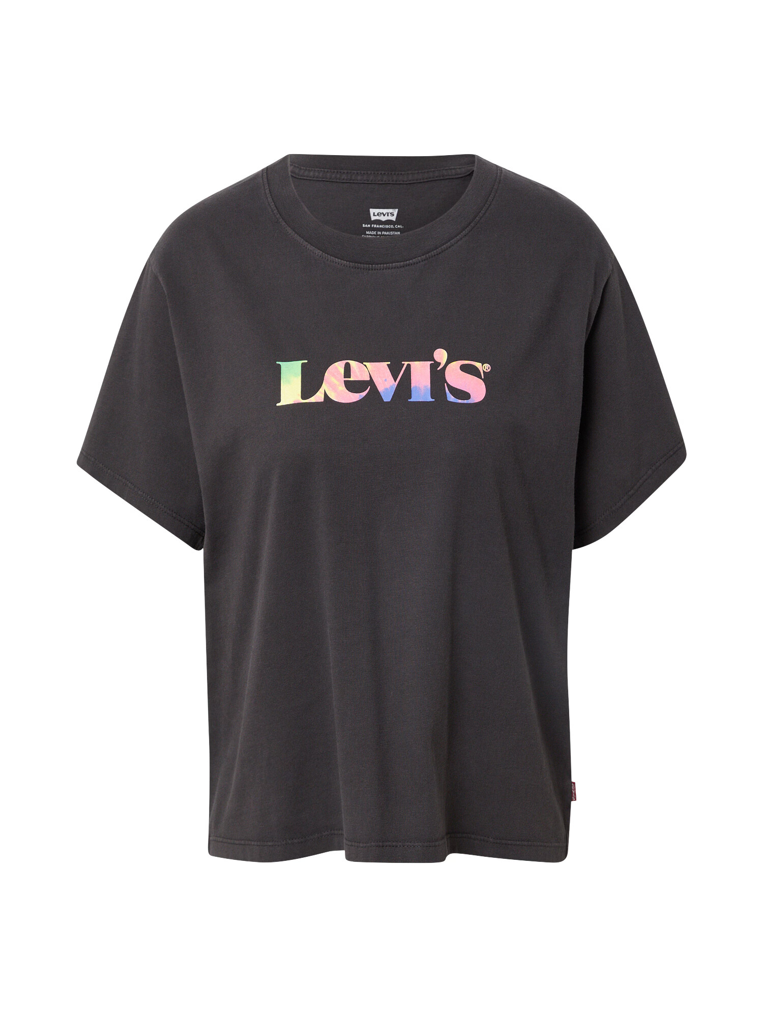 LEVI'S Tričko 'GRAPHIC VARSITY TEE BLACKS' kráľovská modrá / svetlozelená / ružová / čierna - Pepit.sk