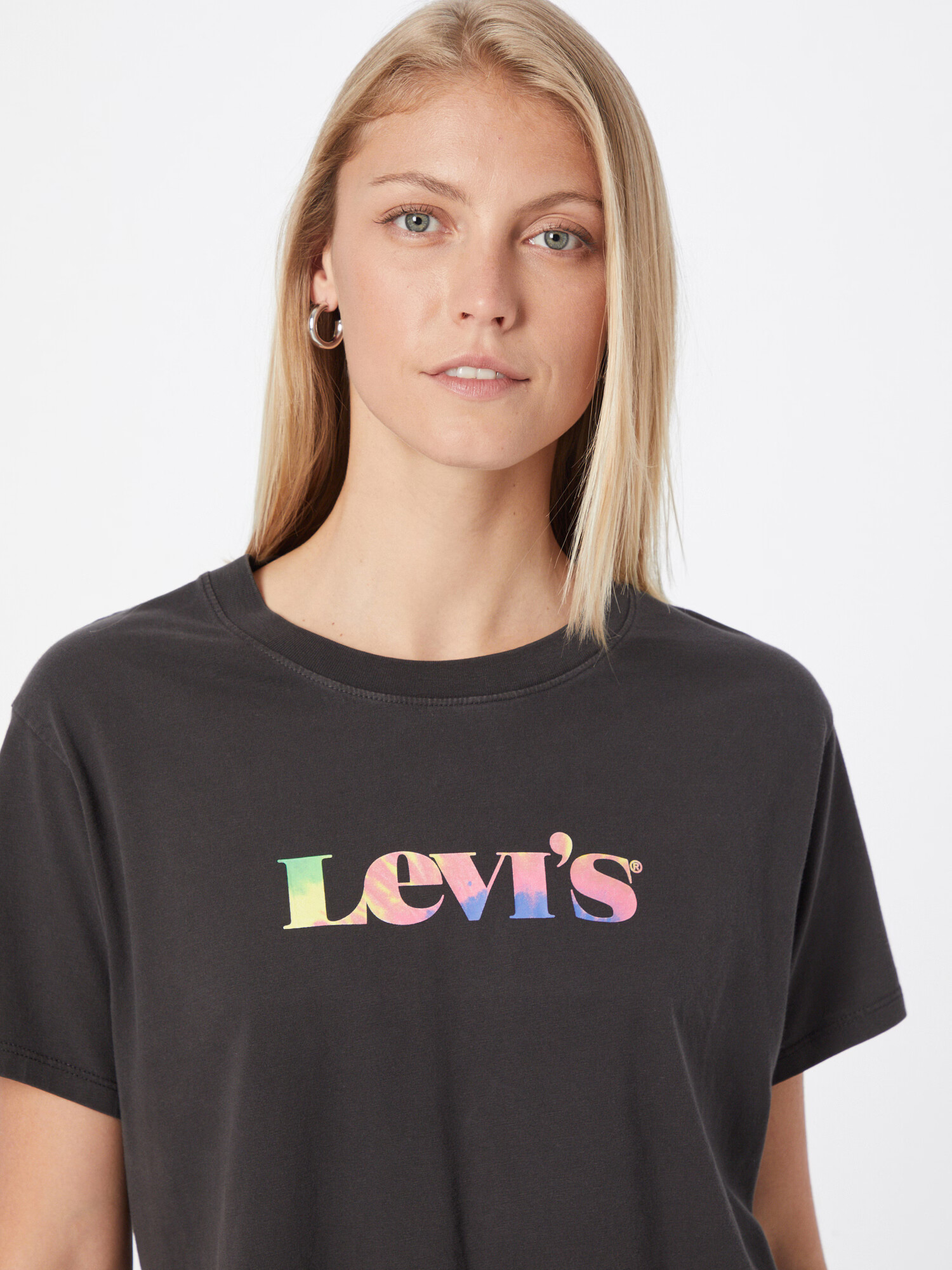 LEVI'S Tričko 'GRAPHIC VARSITY TEE BLACKS' kráľovská modrá / svetlozelená / ružová / čierna - Pepit.sk