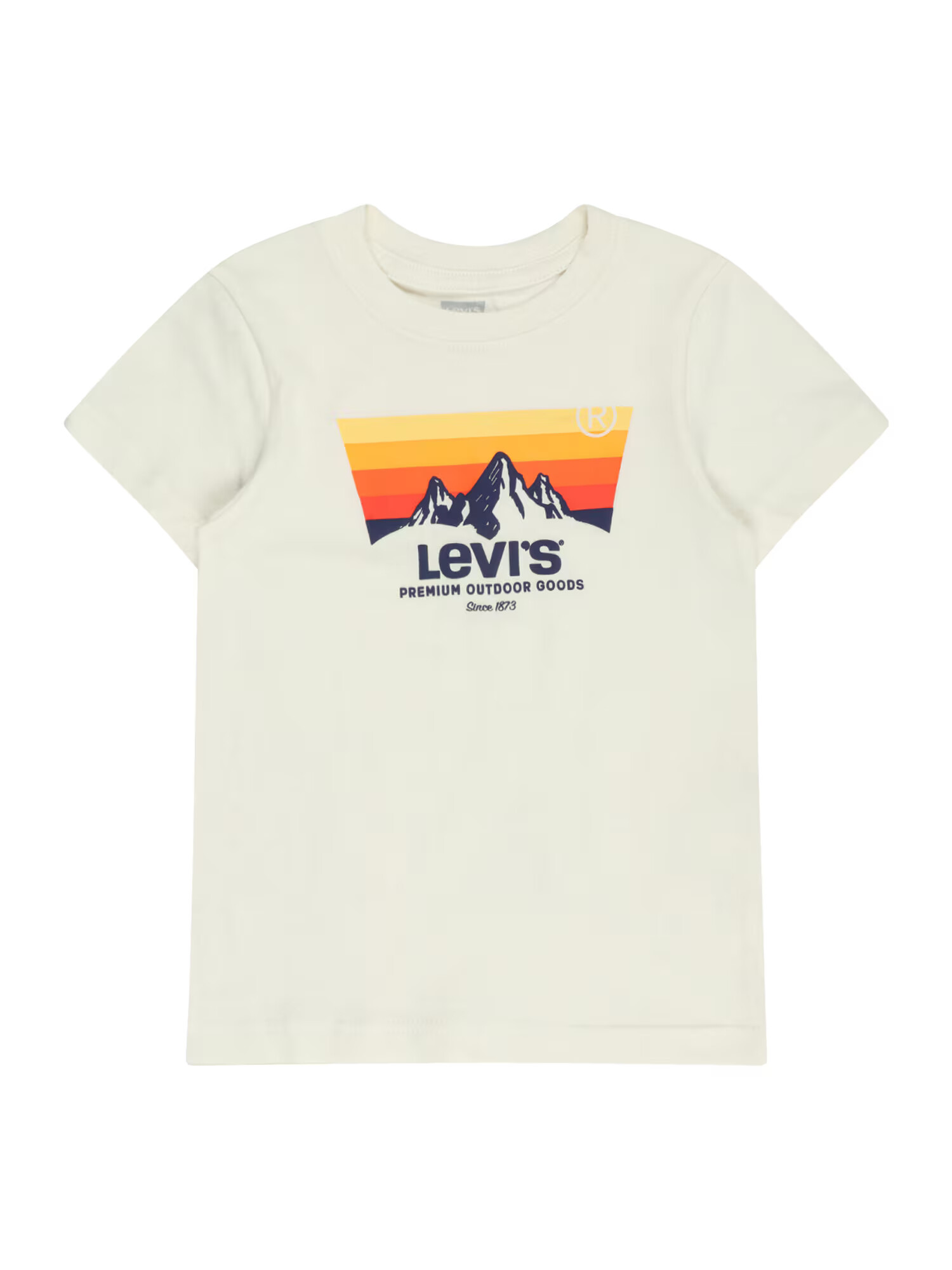 LEVI'S Tričko 'MOUNTAIN' béžová / námornícka modrá / žltá / oranžová - Pepit.sk