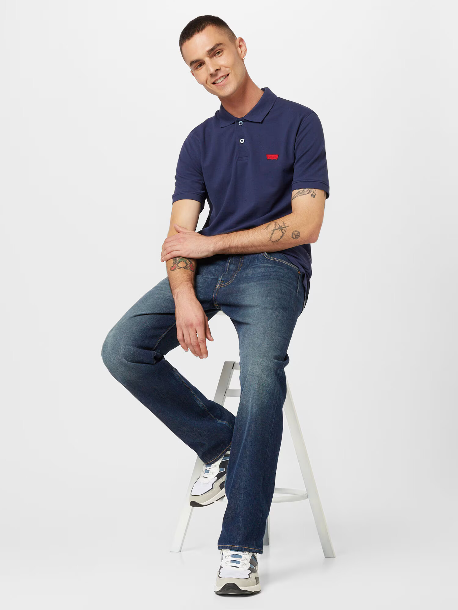 LEVI'S ® Tričko námornícka modrá / jasne červená - Pepit.sk