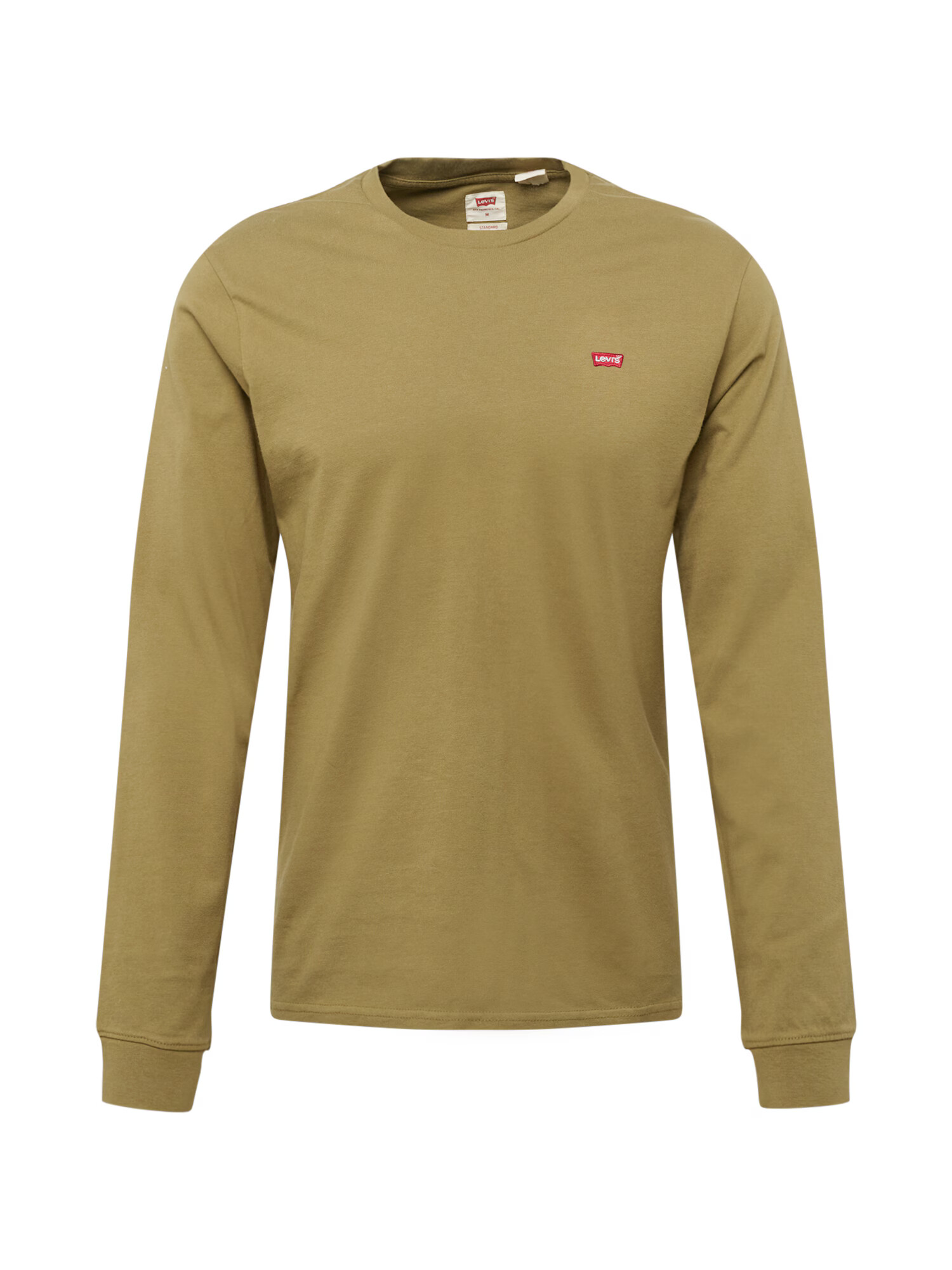 LEVI'S Tričko 'LS ORIGINAL HM TEE NEUTRALS' olivová / krvavo červená / biela - Pepit.sk