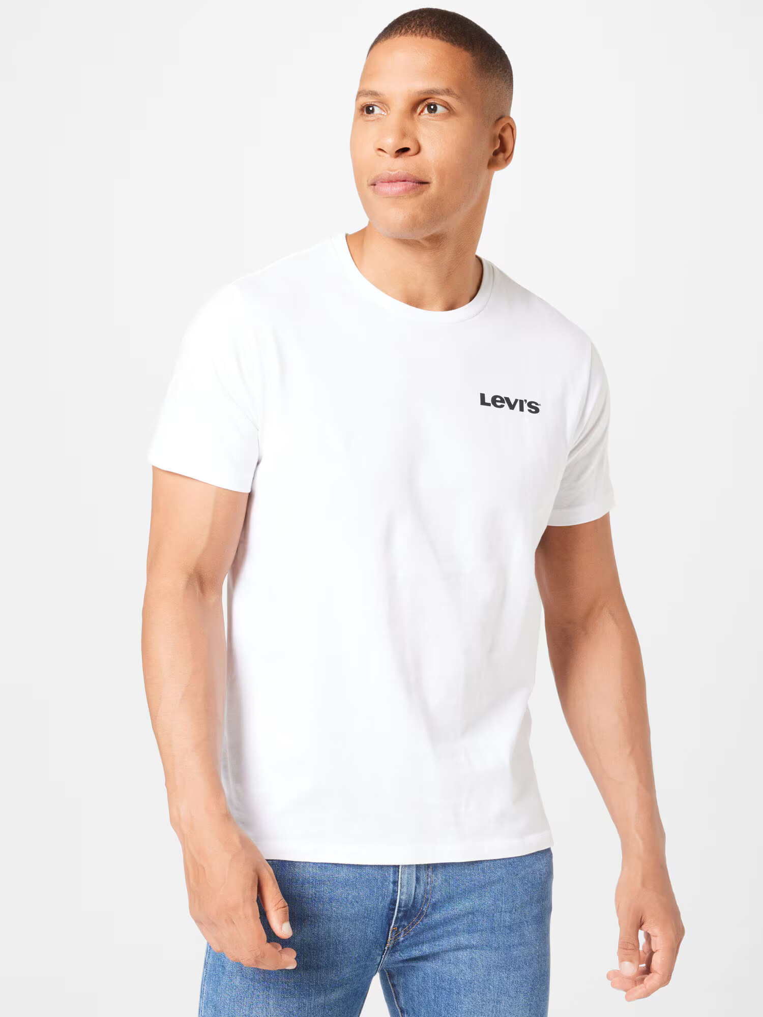 LEVI'S Tričko 'GRAPHIC CREWNECK TEE NEUTRALS' oranžová / čierna / biela - Pepit.sk