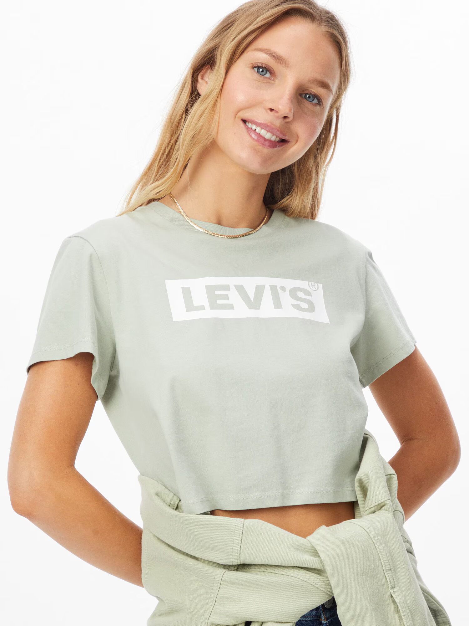 LEVI'S Tričko pastelovo zelená / biela - Pepit.sk