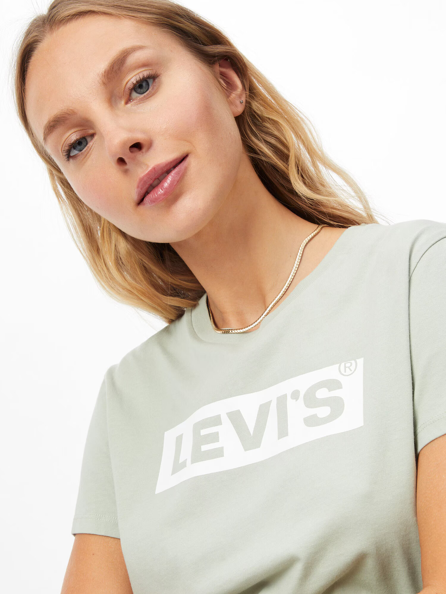 LEVI'S Tričko pastelovo zelená / biela - Pepit.sk