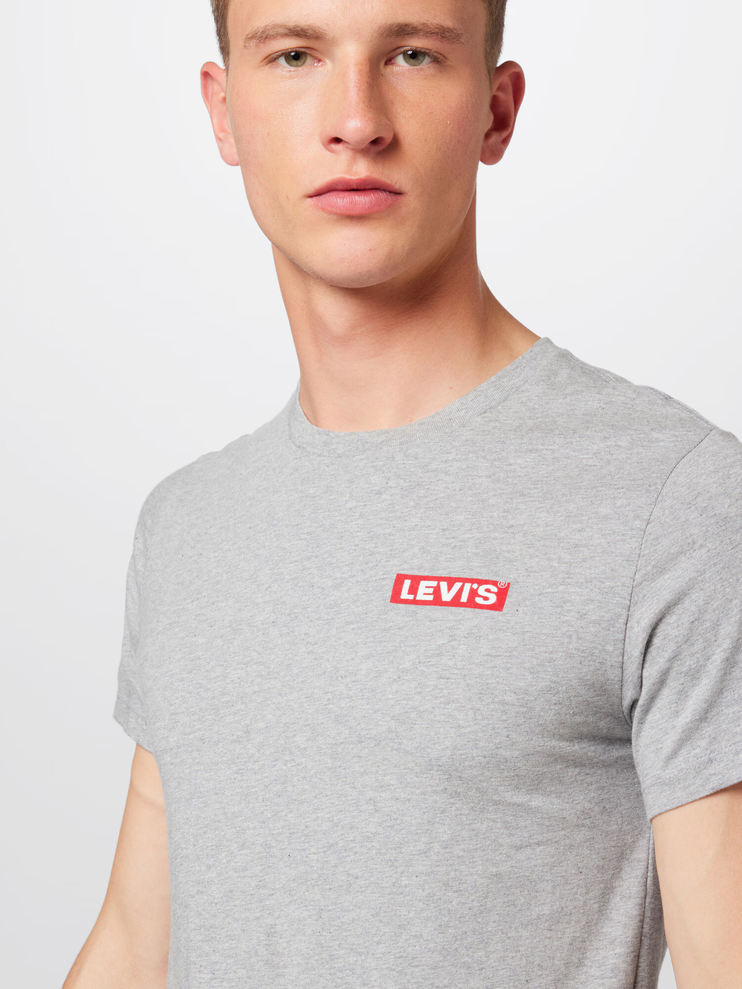 LEVI'S Tričko sivá melírovaná / červená / biela - Pepit.sk